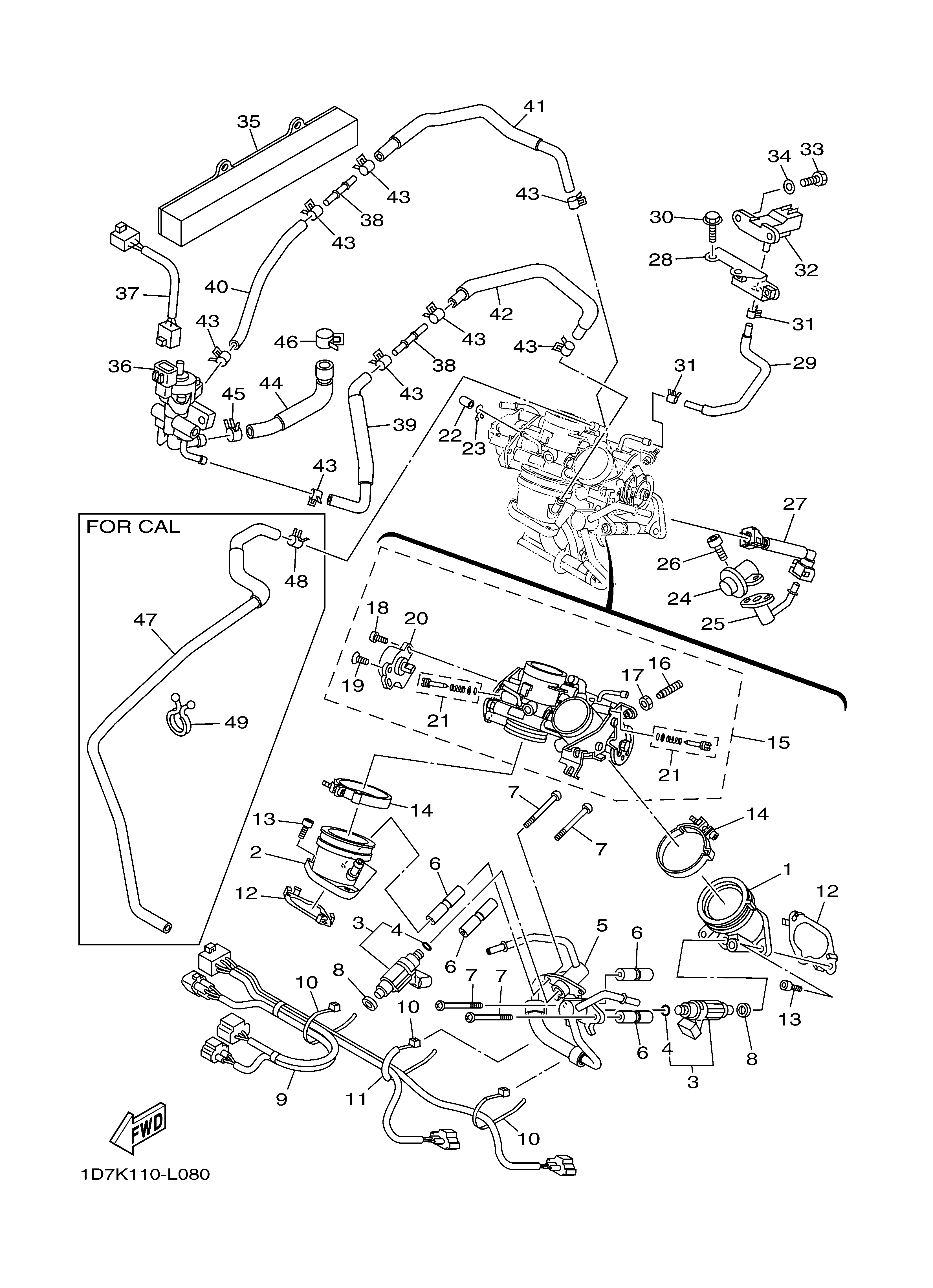 INTAKE Exploded diagrams