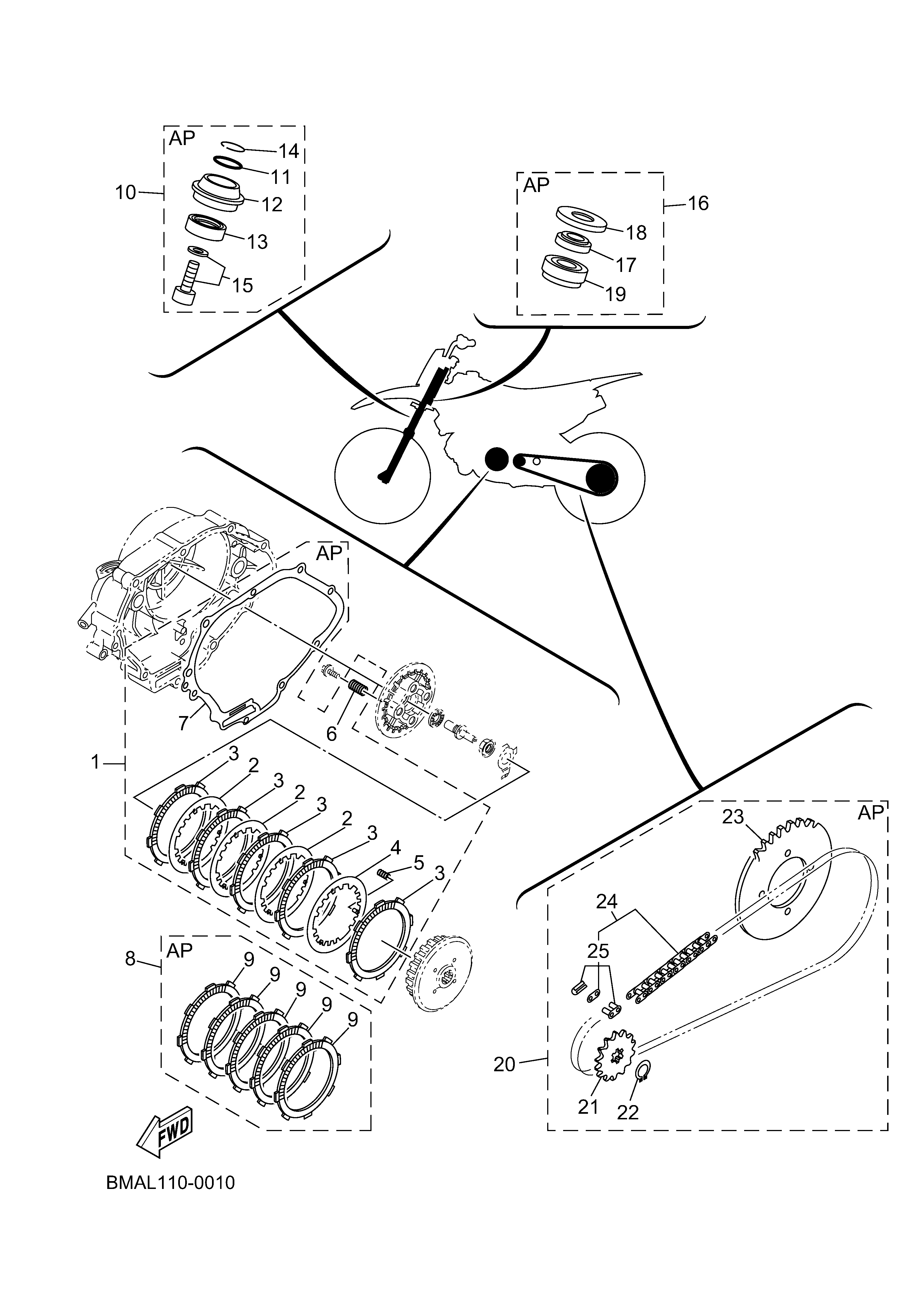 2 MAINTENANCE PARTS KIT ภาพแยกชิ้นส่วน