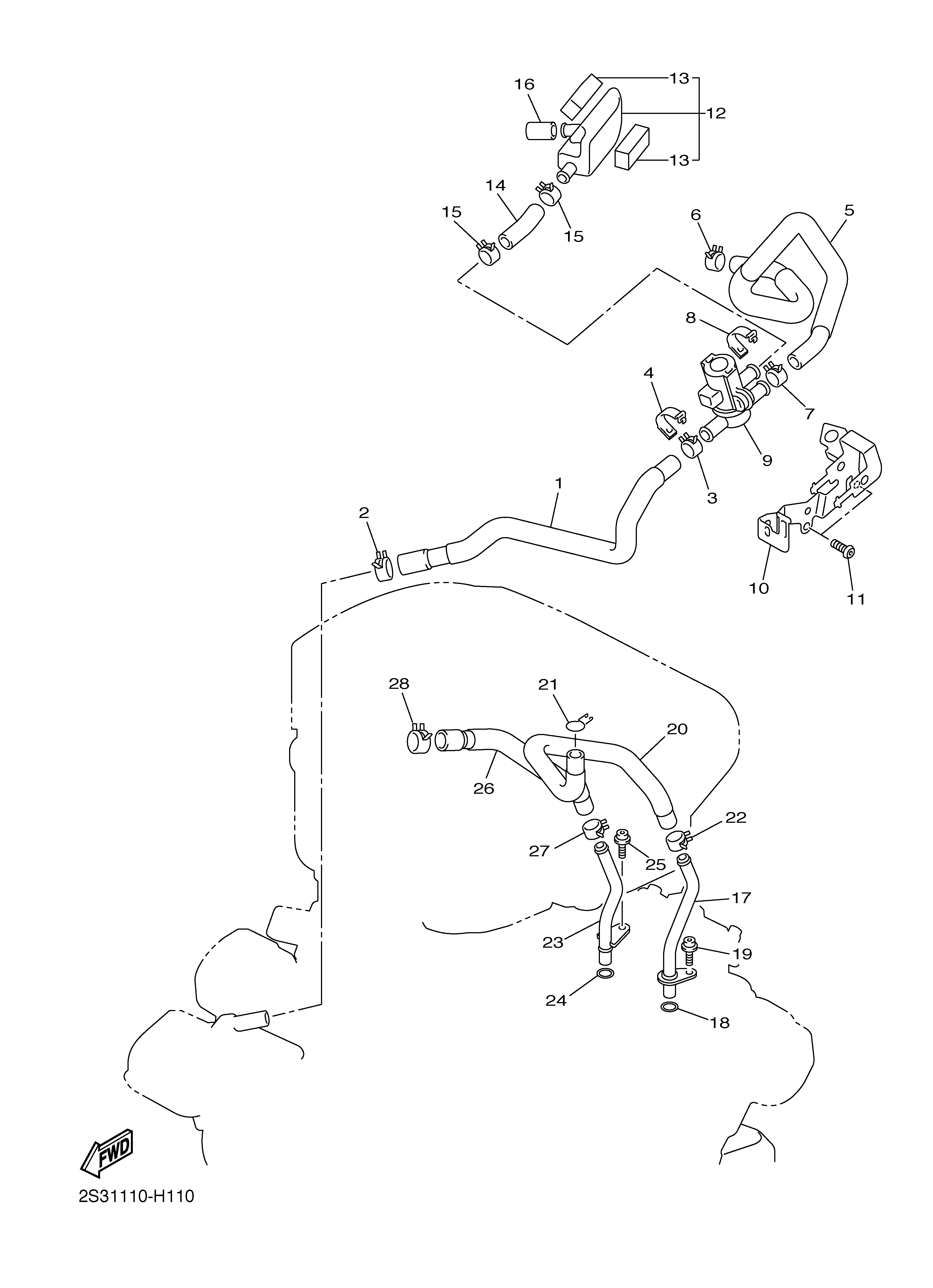 AIR INDUCTION SYSTEM 爆炸图