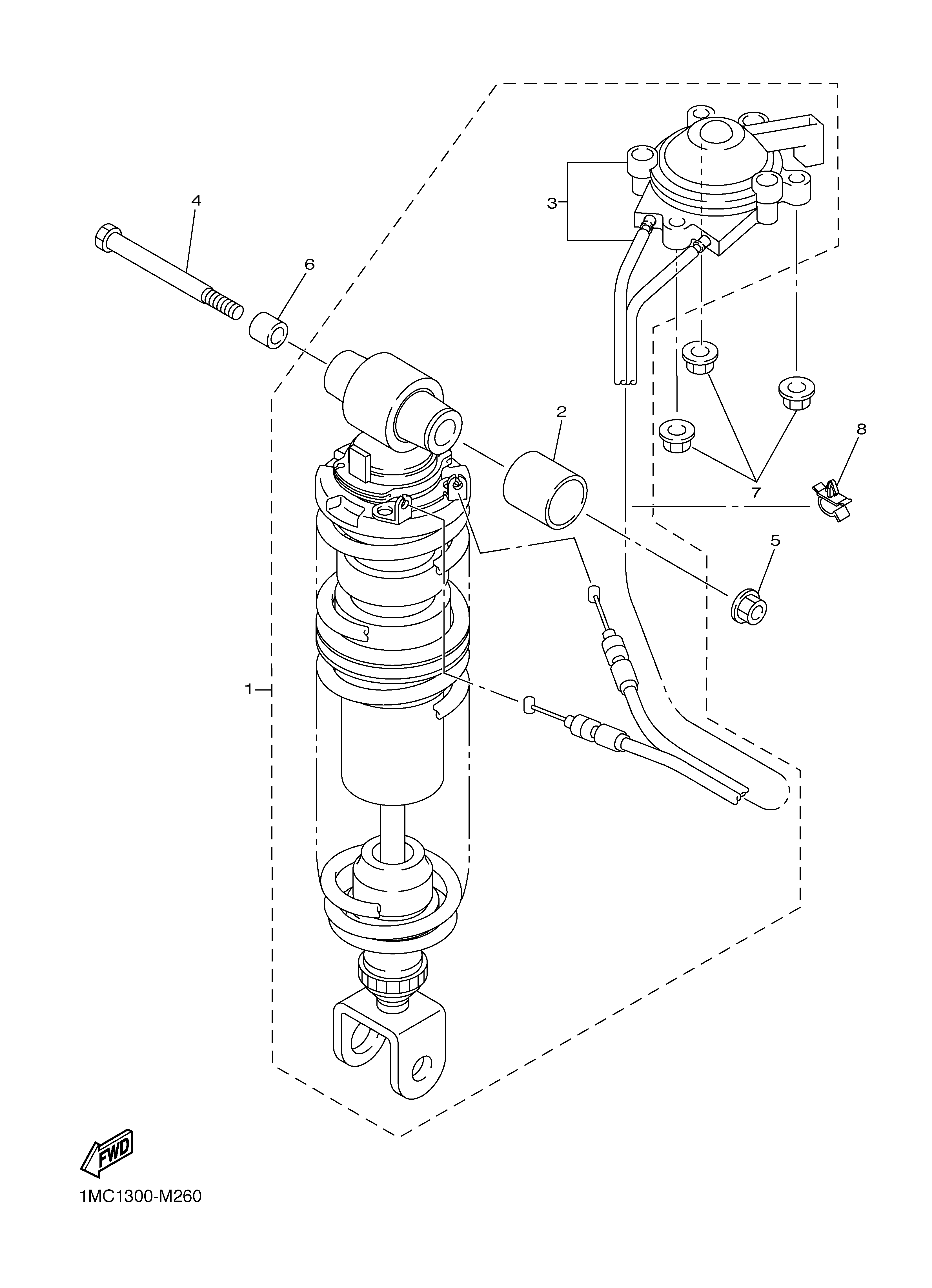 REAR SUSPENSION Diagram terurai