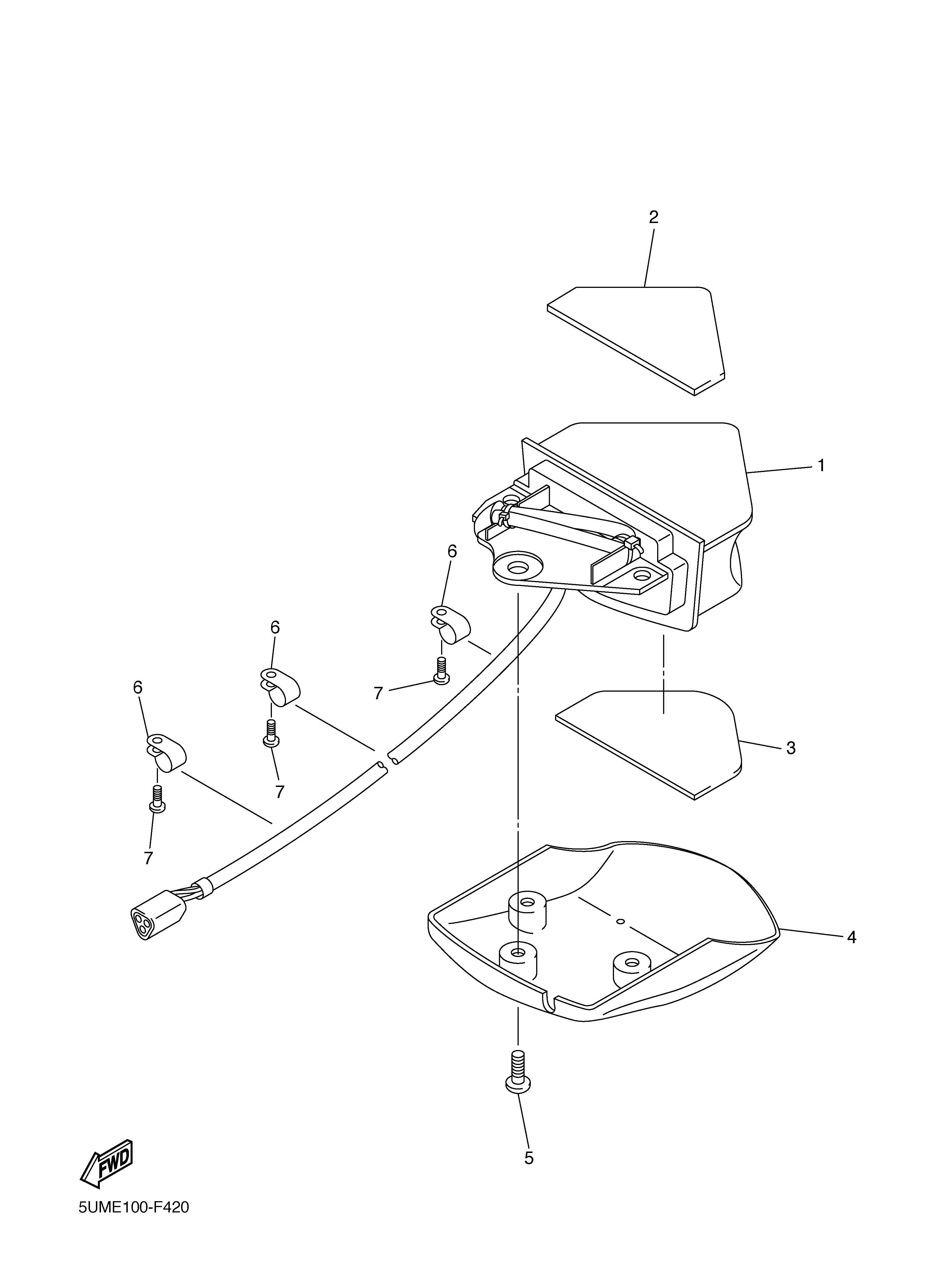 TAILLIGHT Sơ đồ tách chi tiết