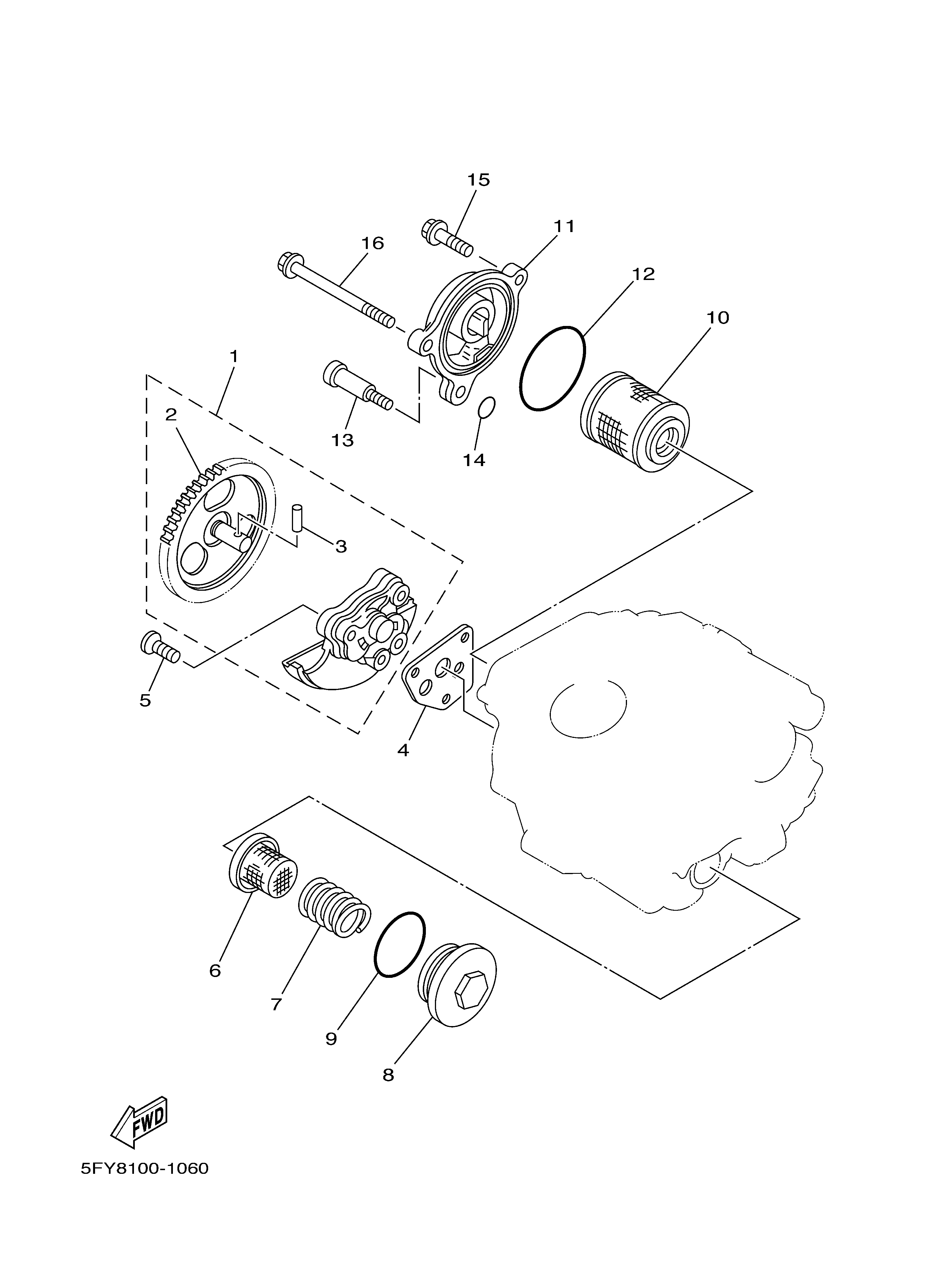 OIL PUMP Sơ đồ tách chi tiết