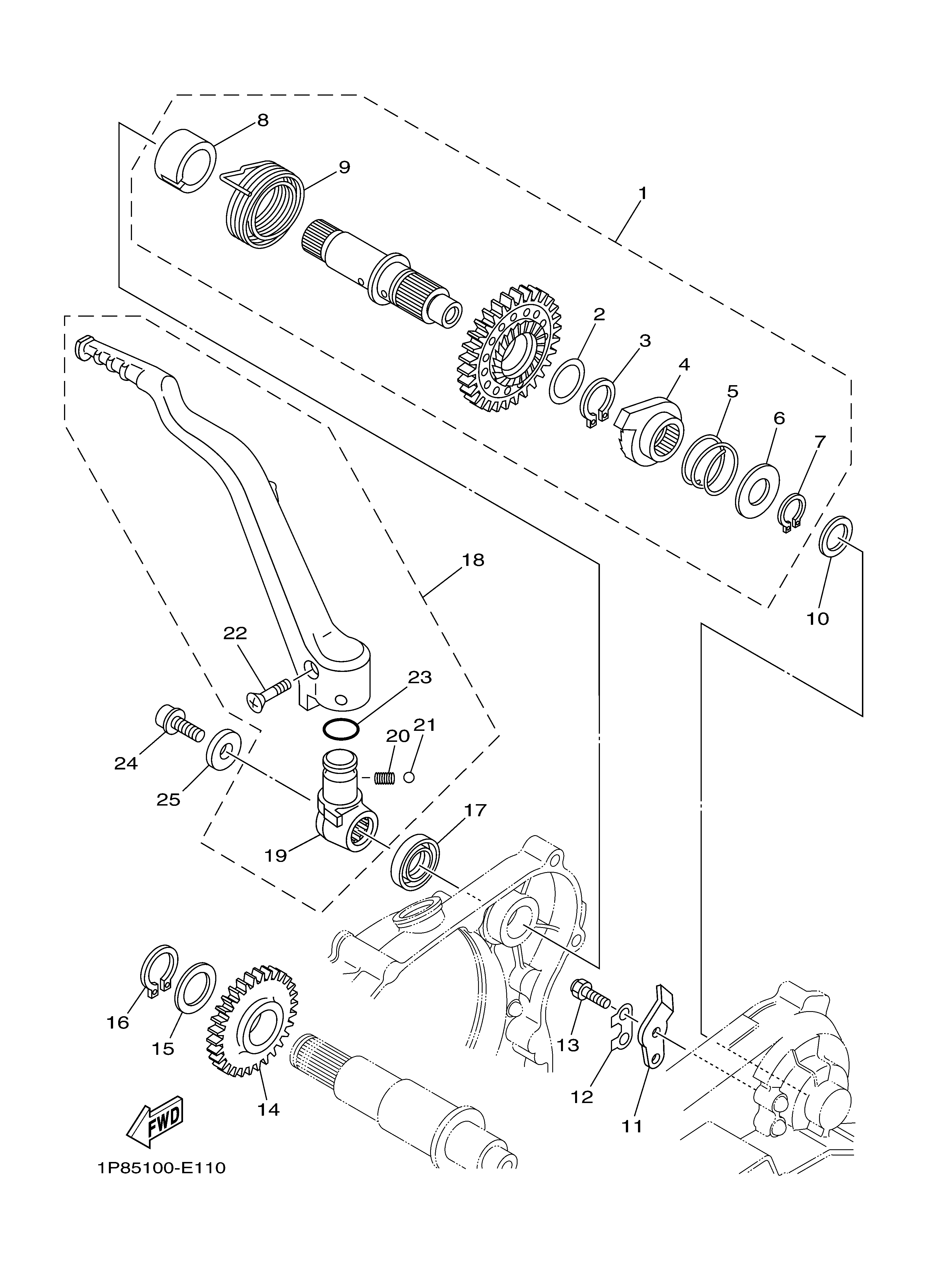 STARTER Diagram terurai