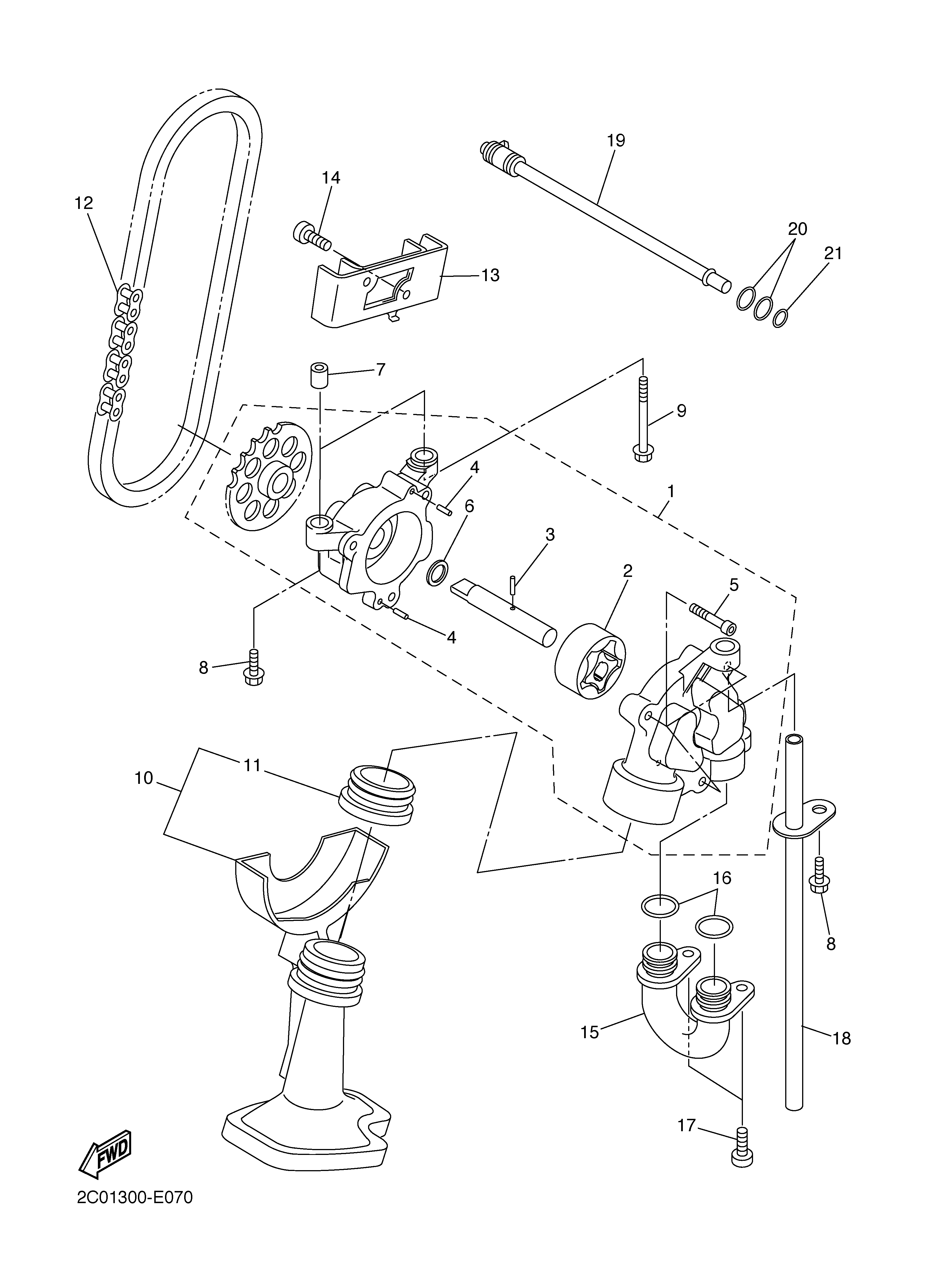 OIL PUMP 爆炸图
