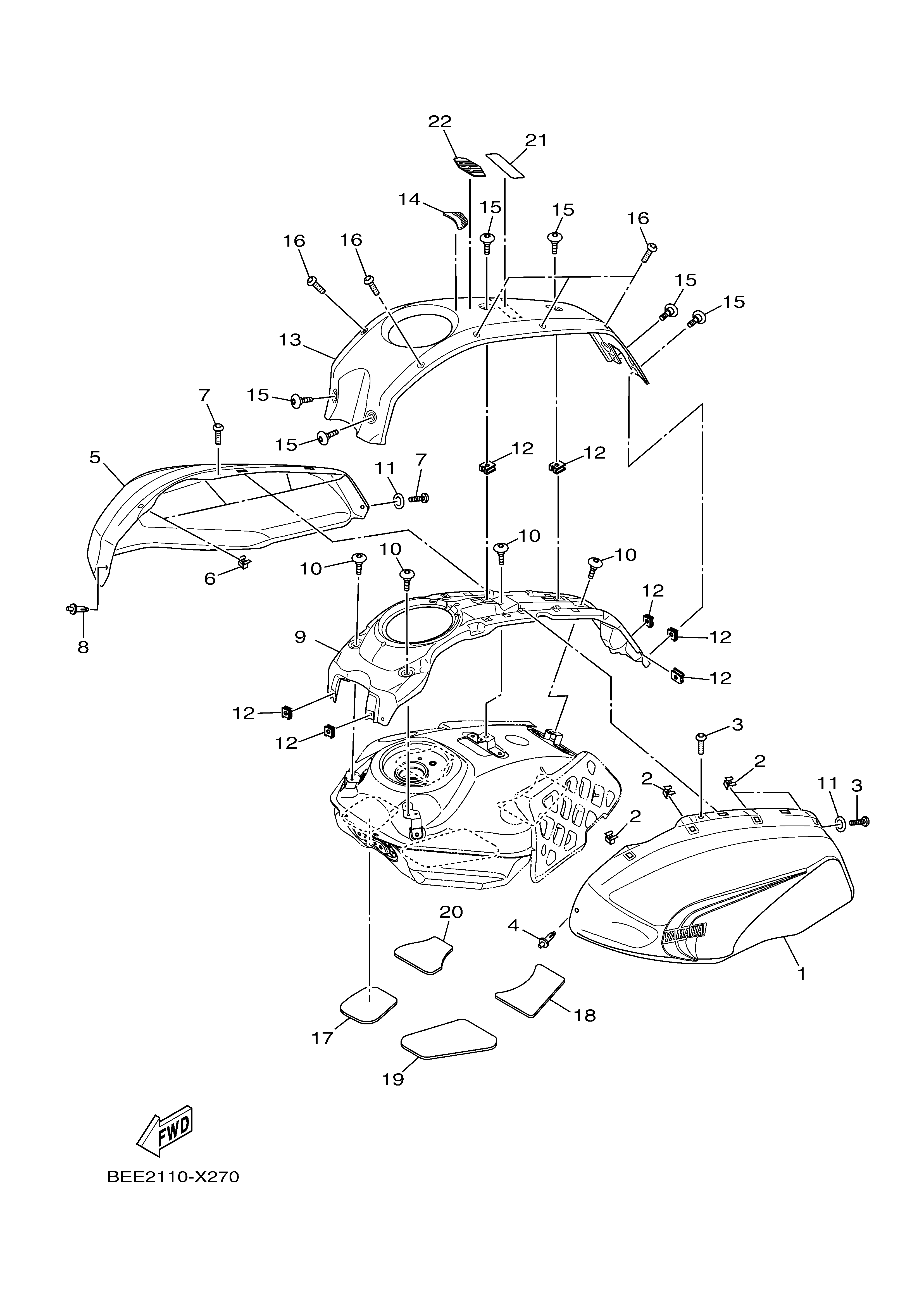 FUEL TANK 2 Exploded diagrams
