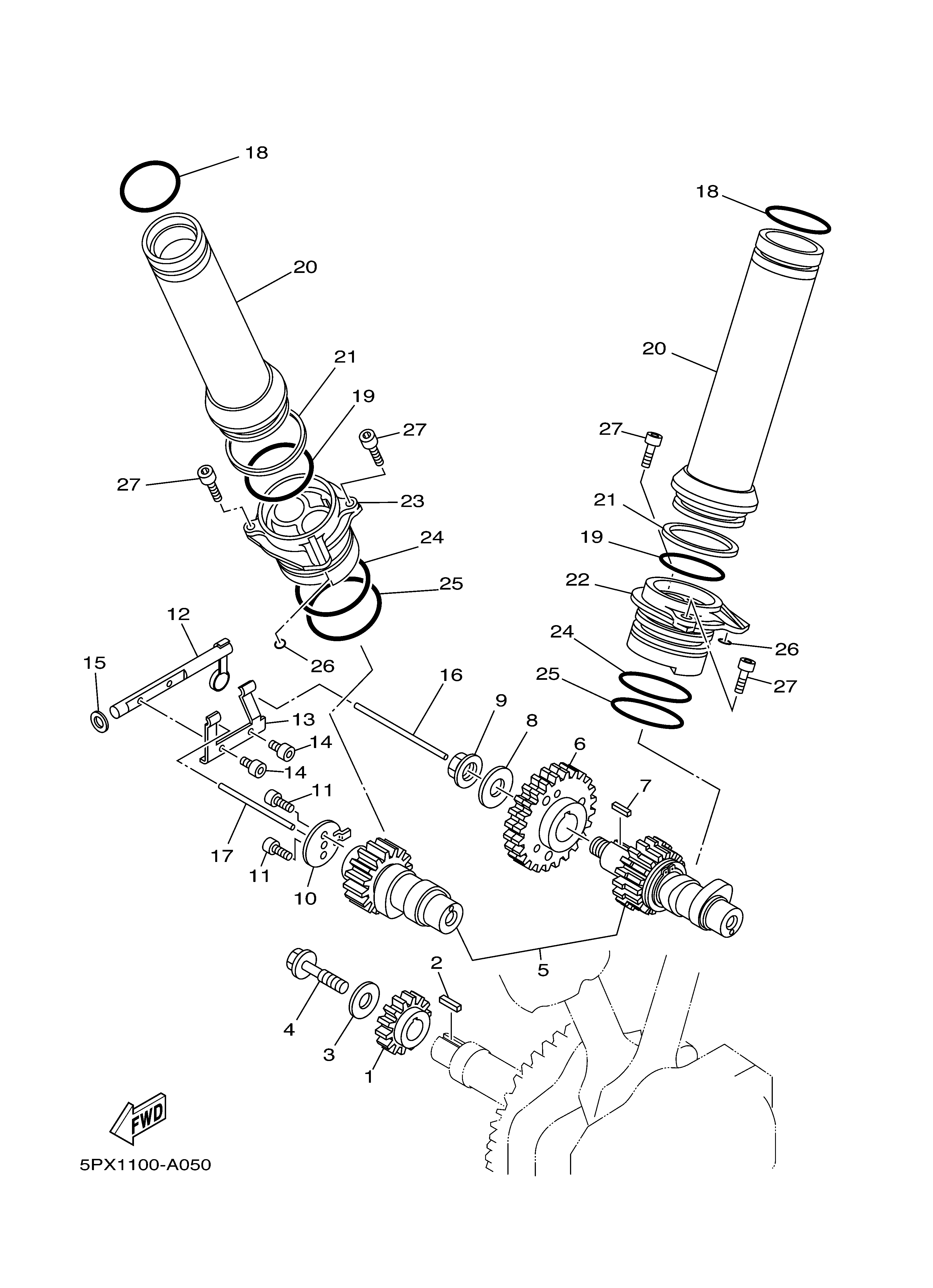 CAMSHAFT CHAIN ภาพแยกชิ้นส่วน