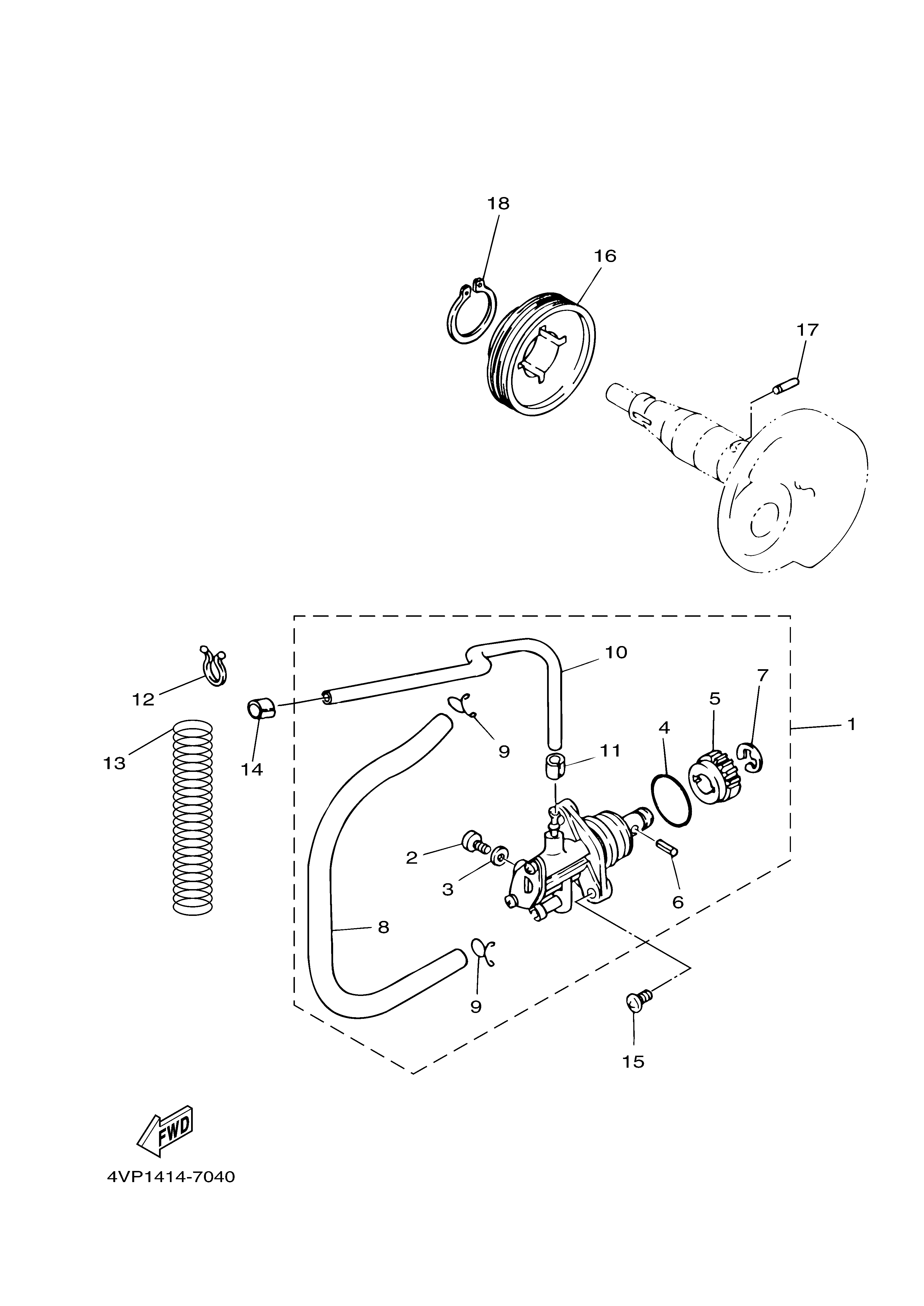 OIL PUMP ภาพแยกชิ้นส่วน