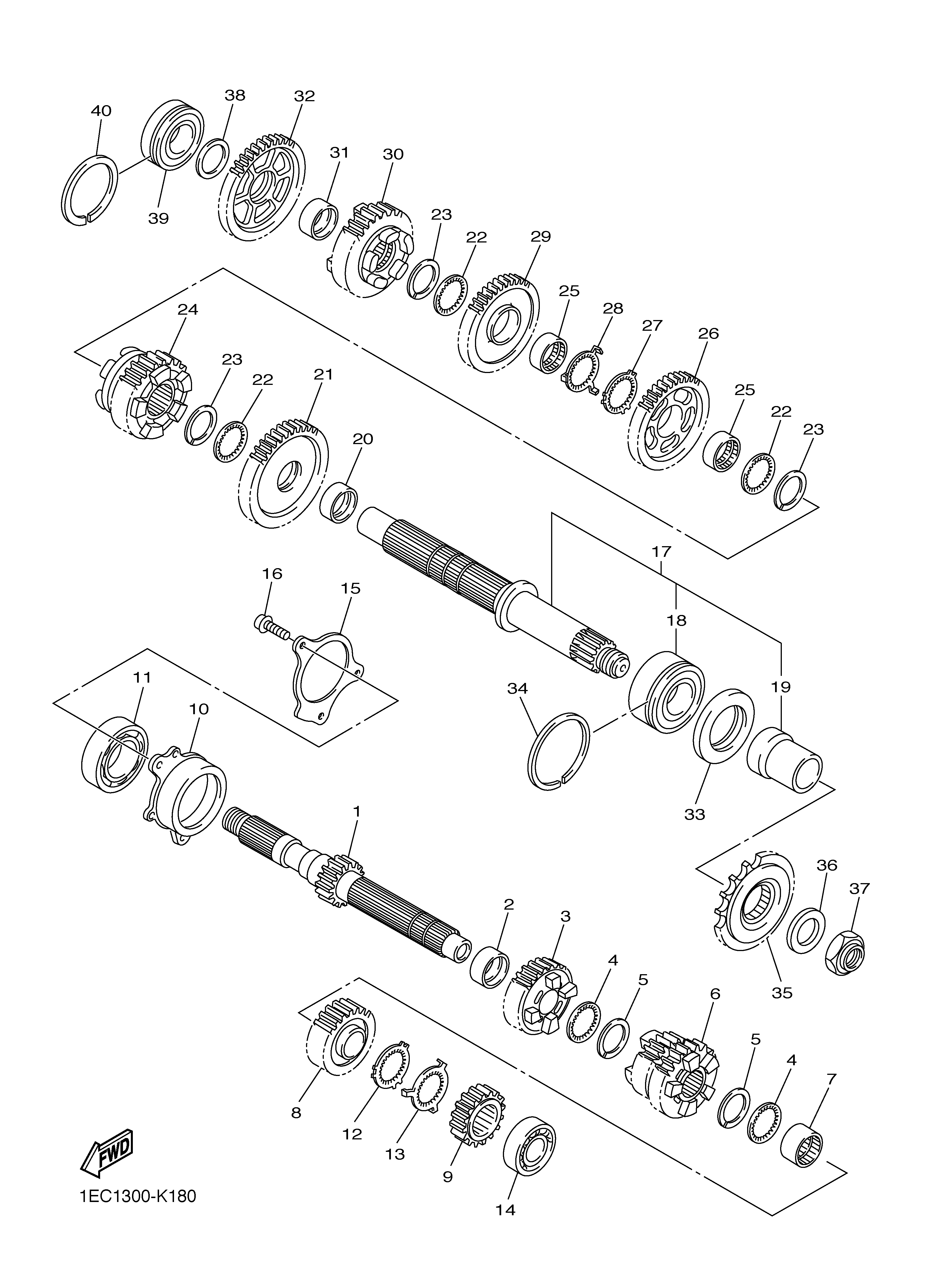 TRANSMISSION Sơ đồ tách chi tiết