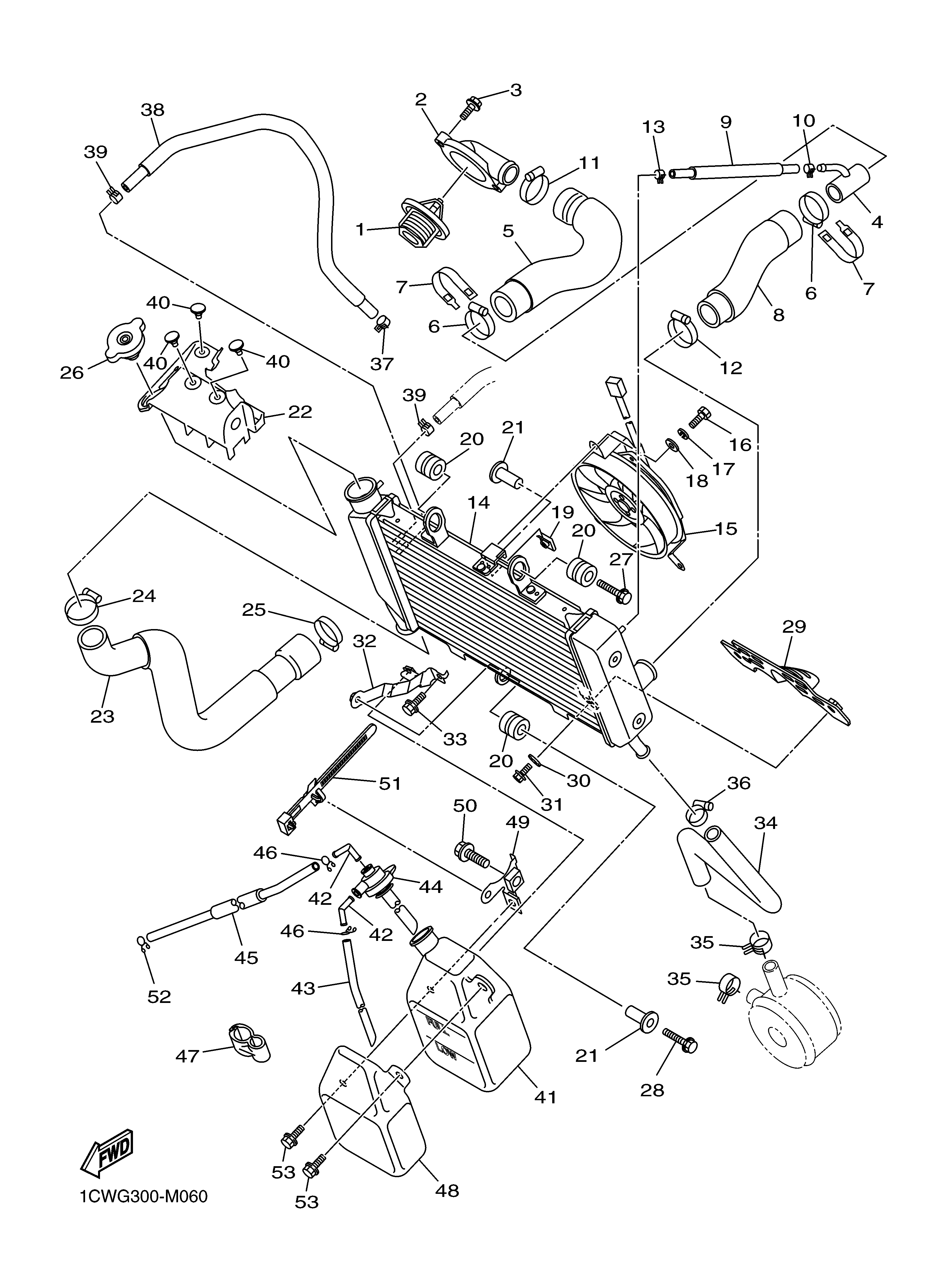 RADIATOR HOSE 爆炸图