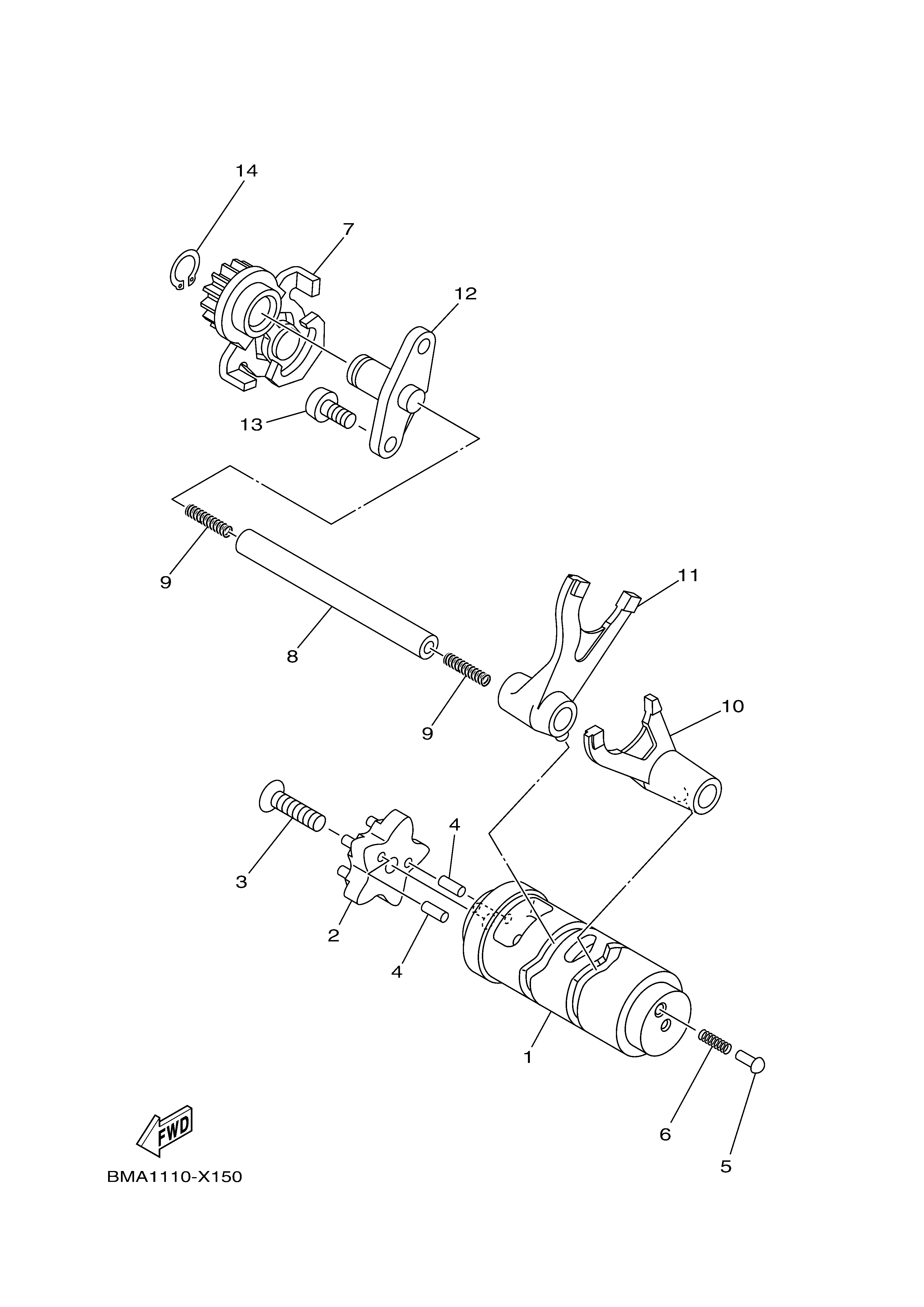 SHIFT CAM & FORK Despieces