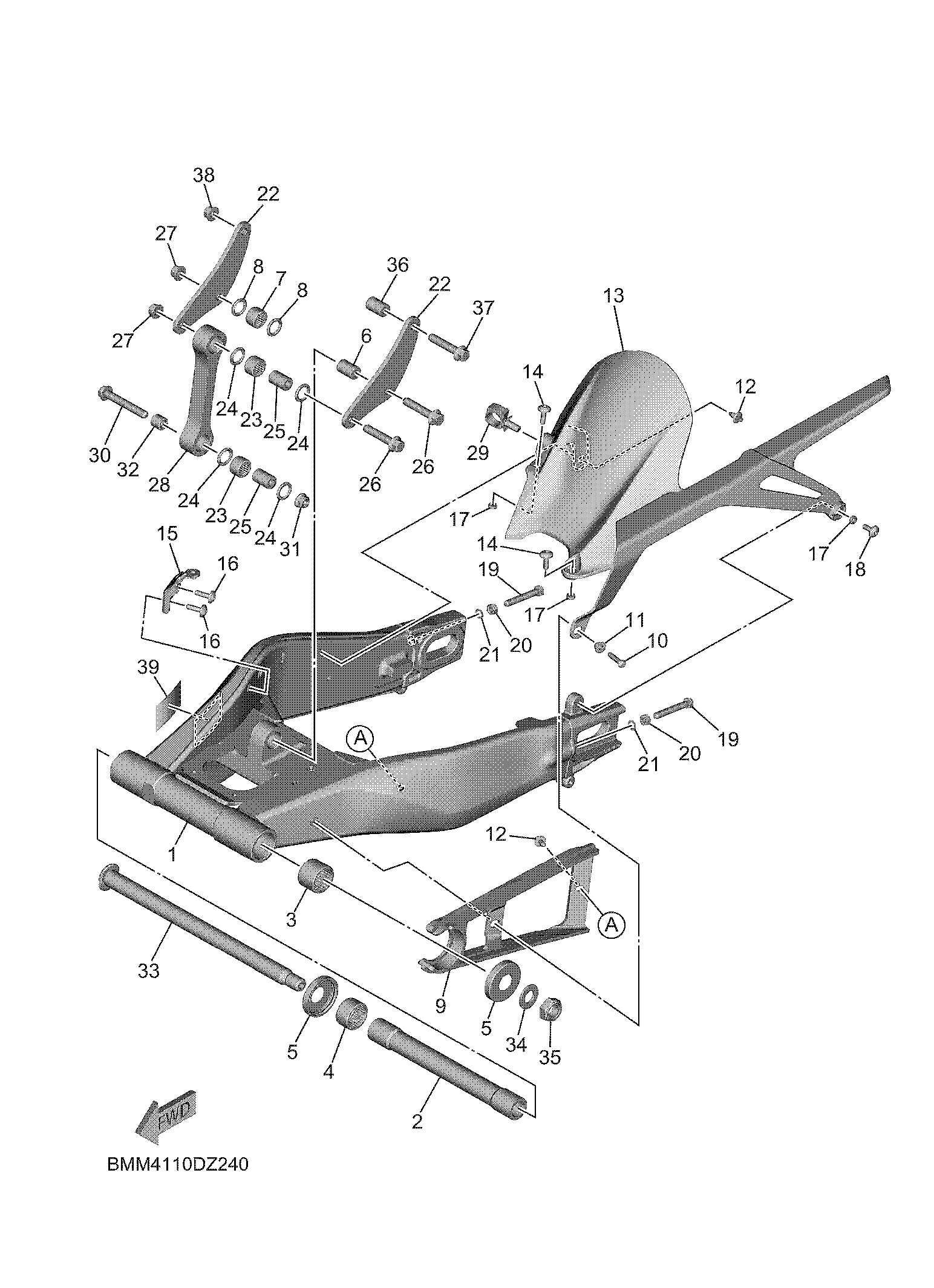 REAR ARM Exploded diagrams