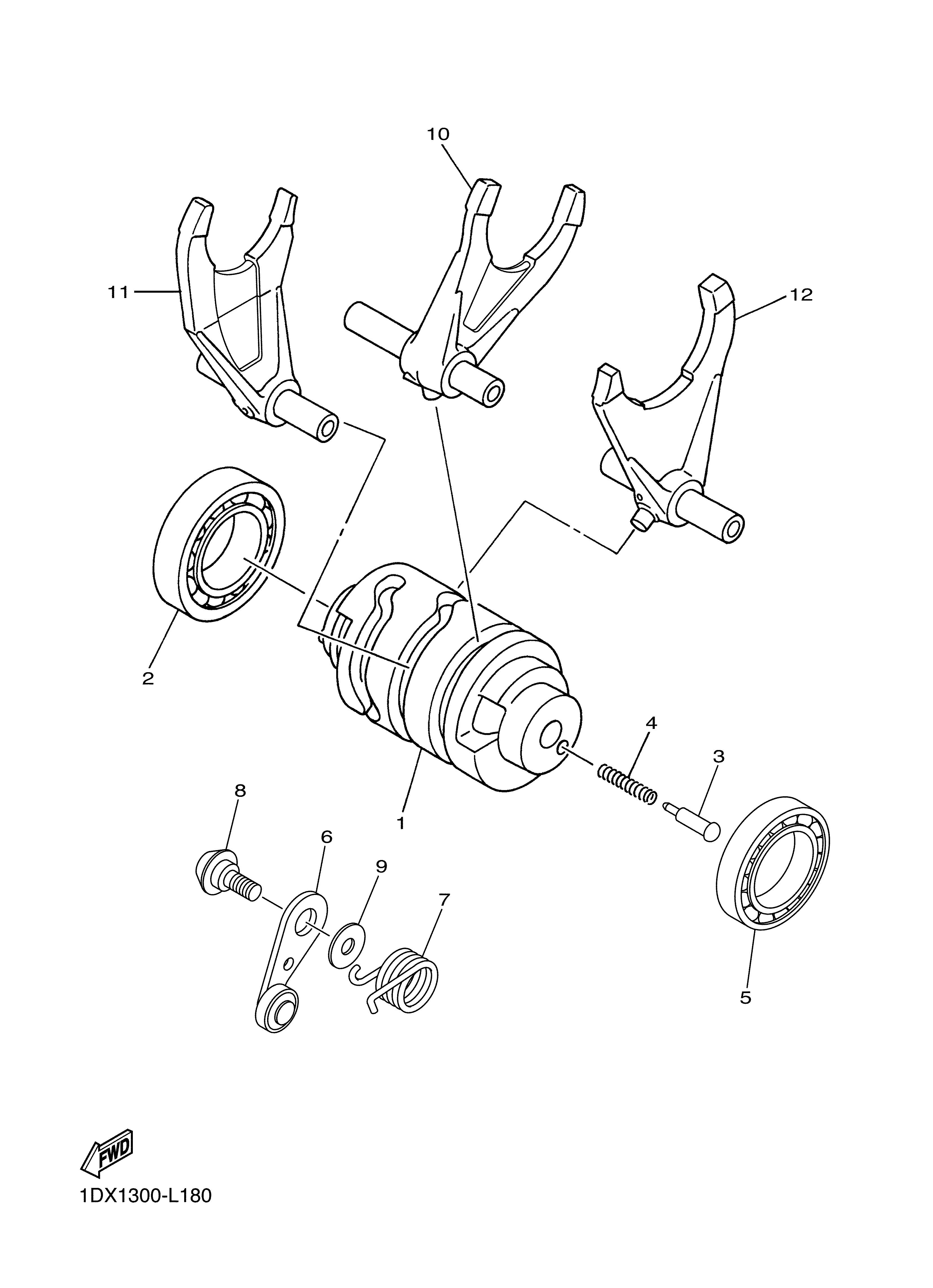 SHIFT CAM FORK Despieces