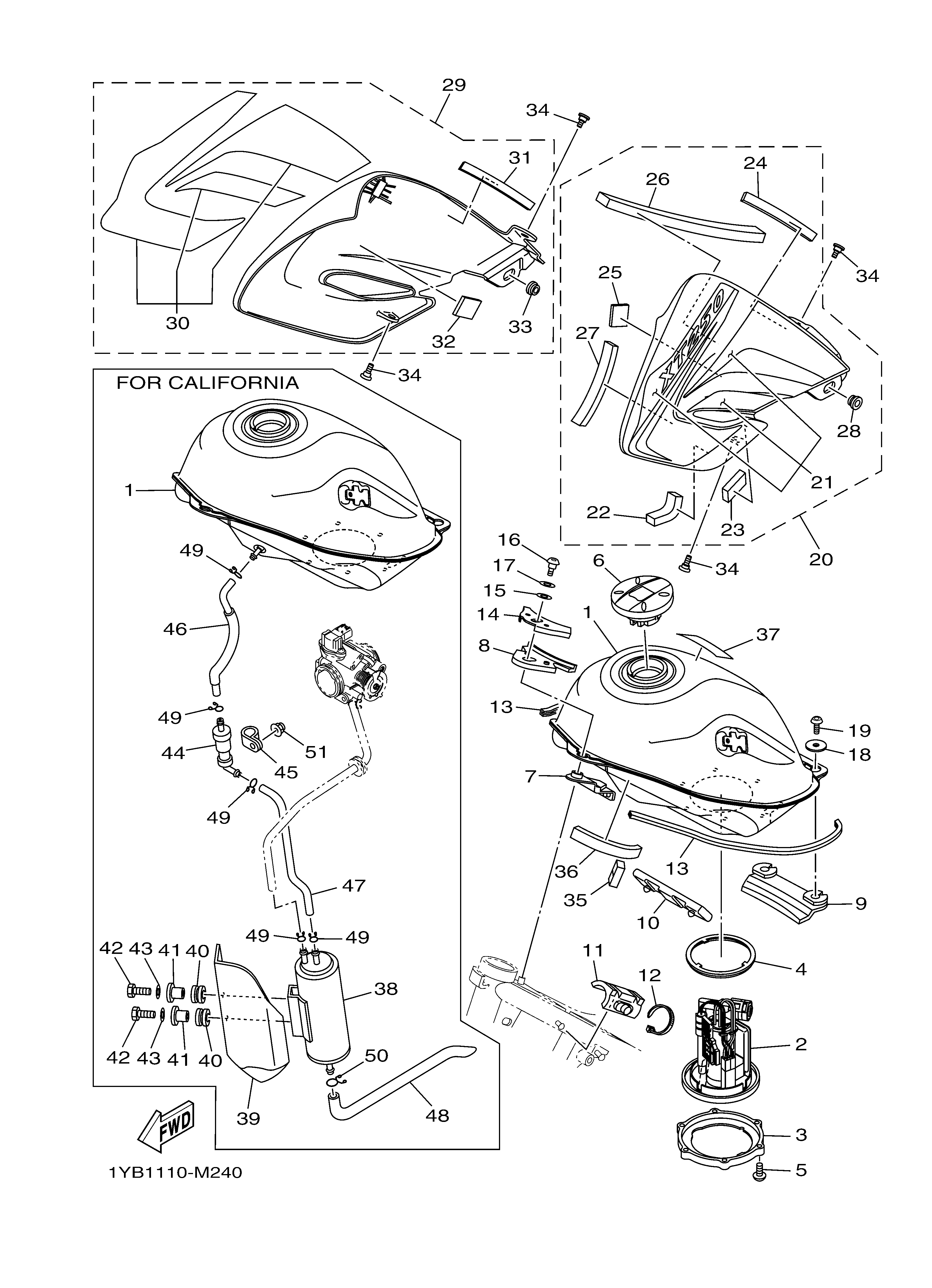 FUEL TANK Despieces