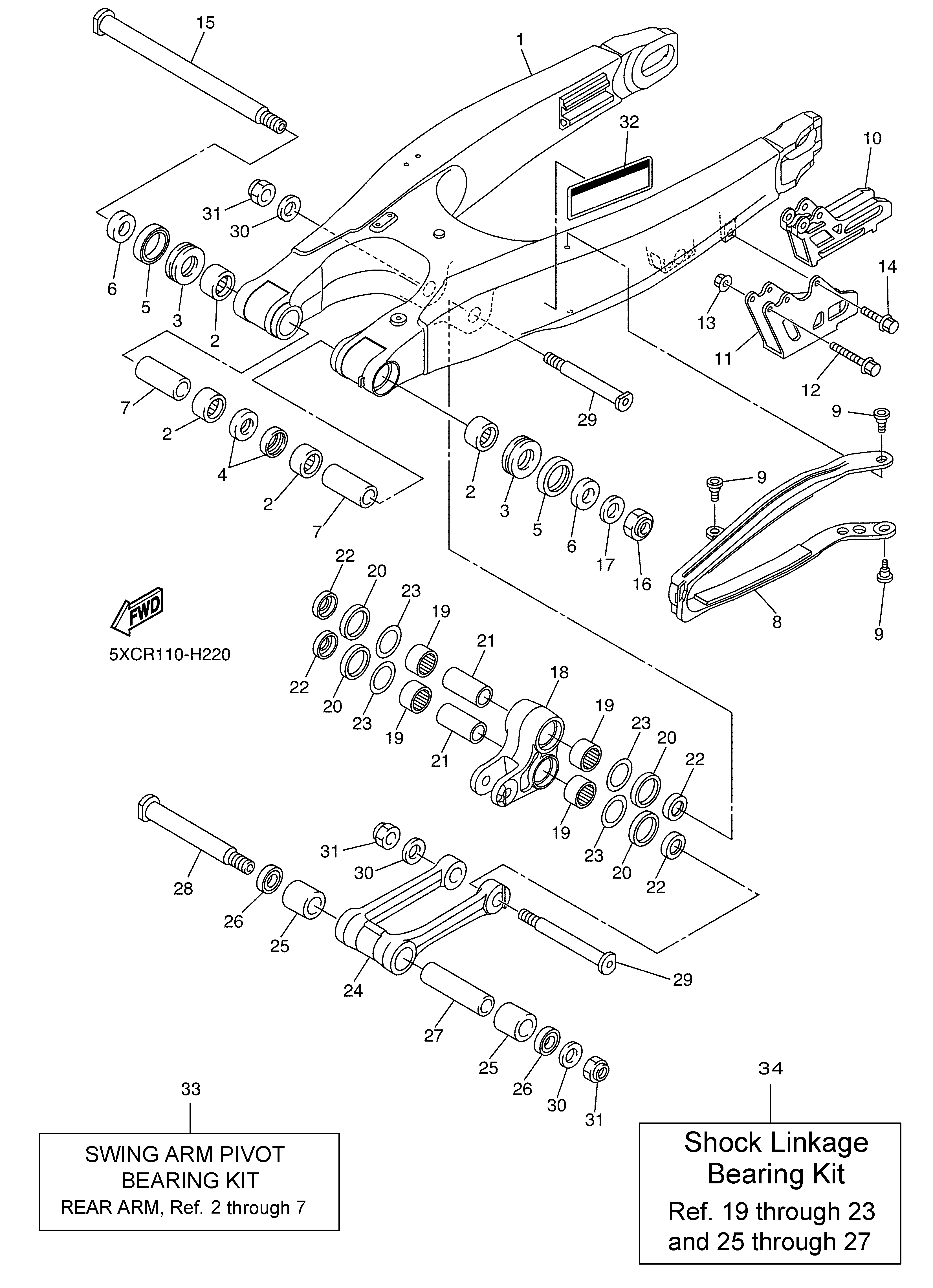 REAR ARM Despieces