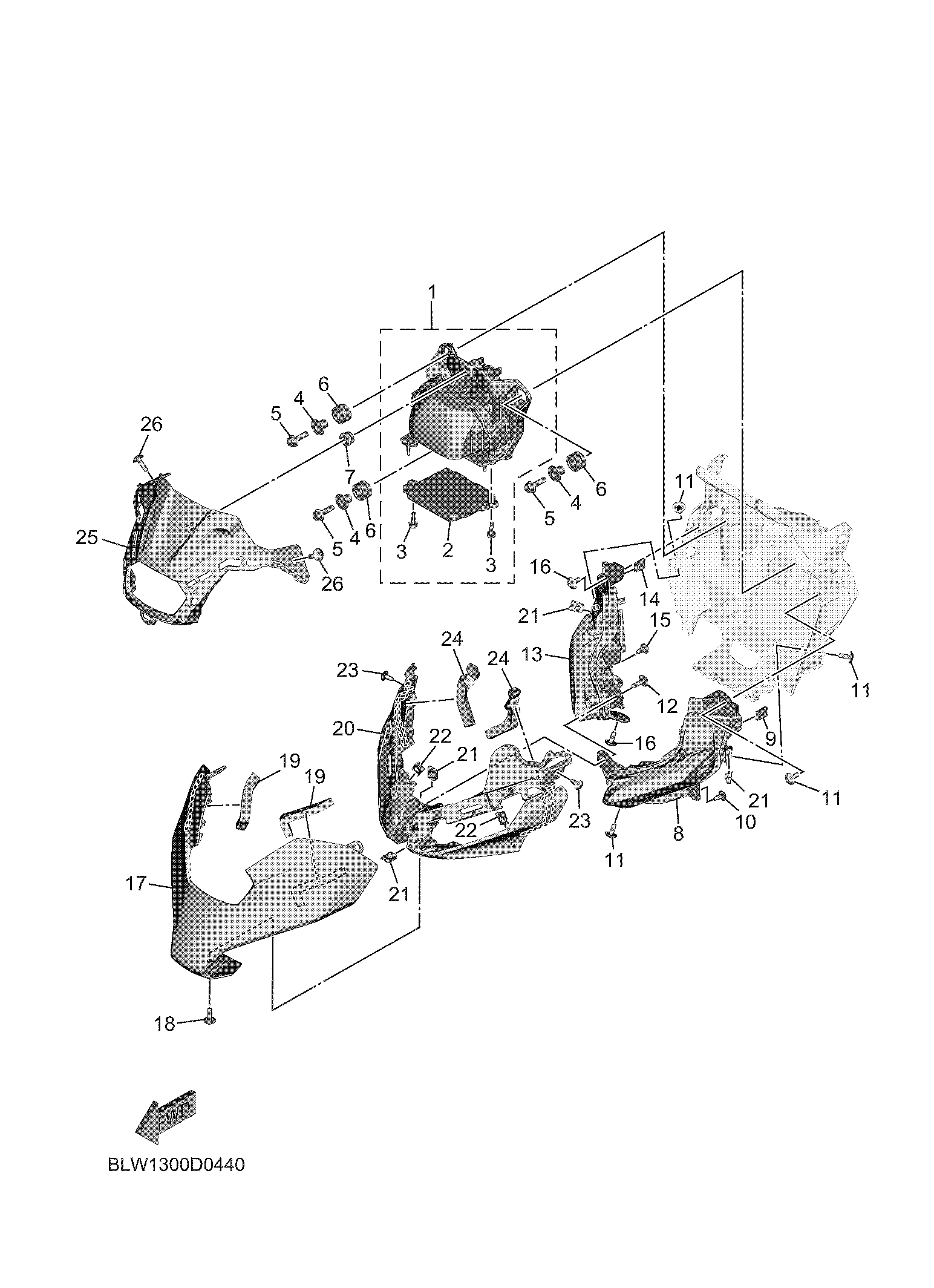 HEADLIGHT Diagram terurai