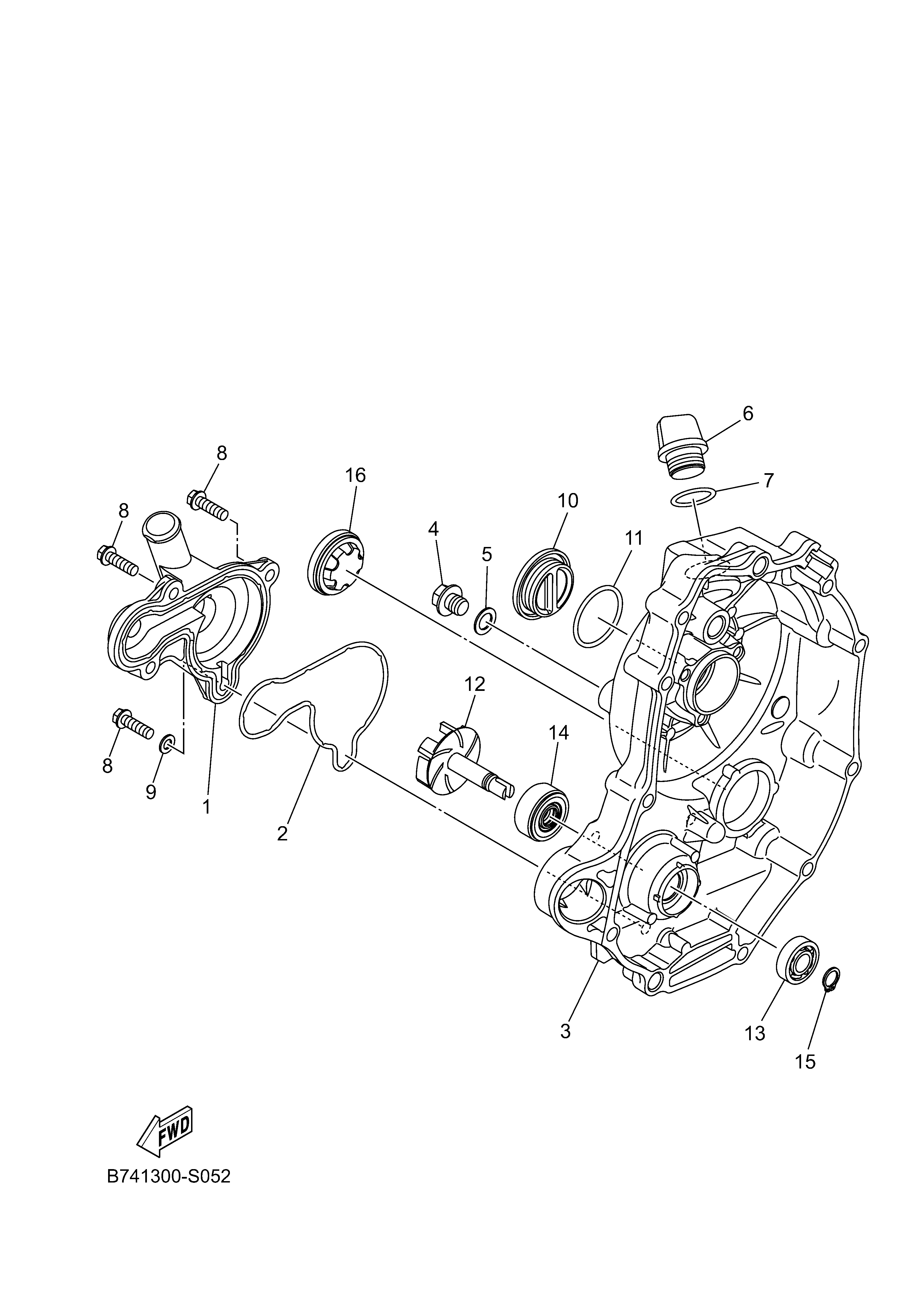 WATER PUMP Despieces