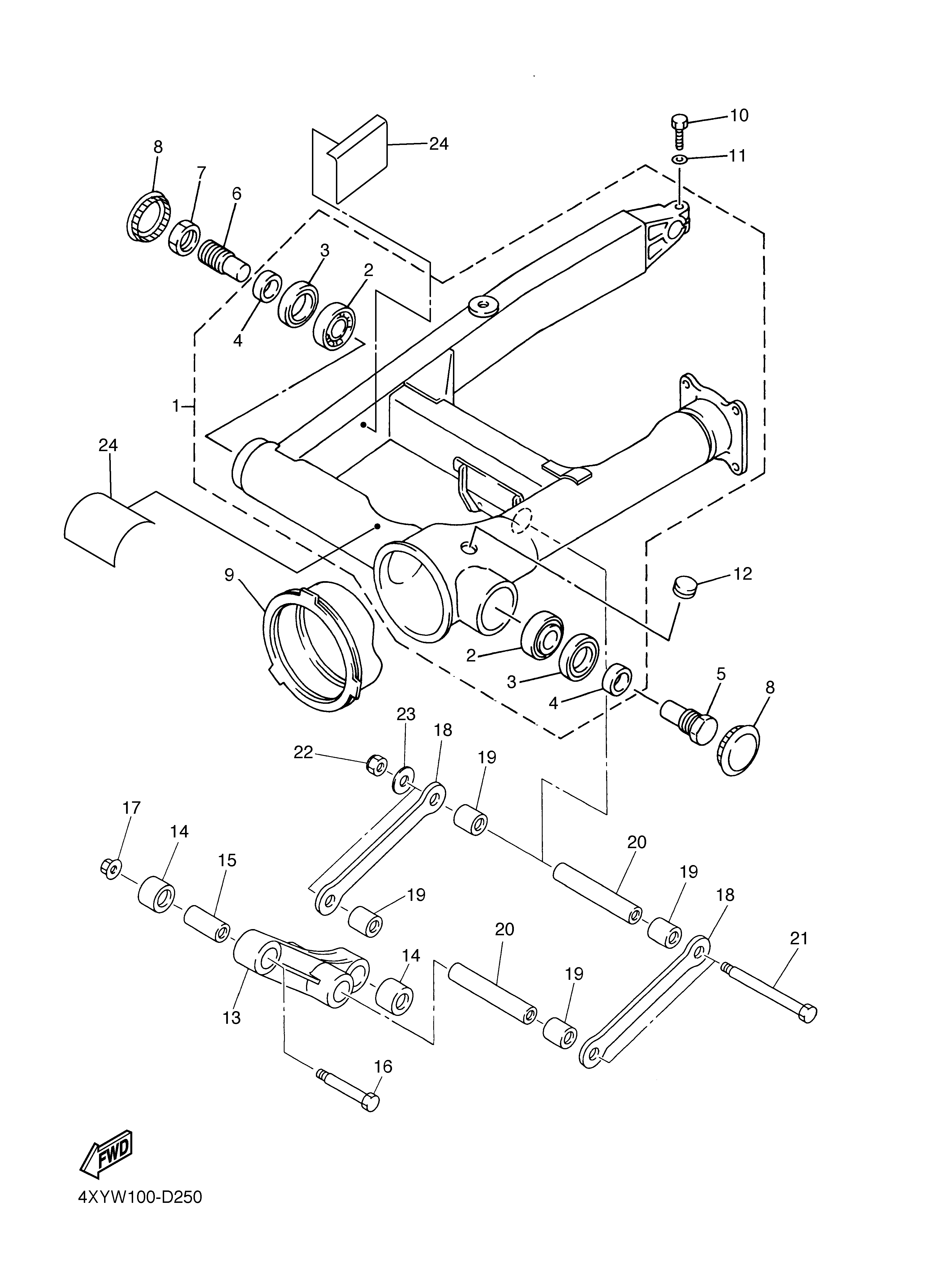 REAR ARM Diagram terurai
