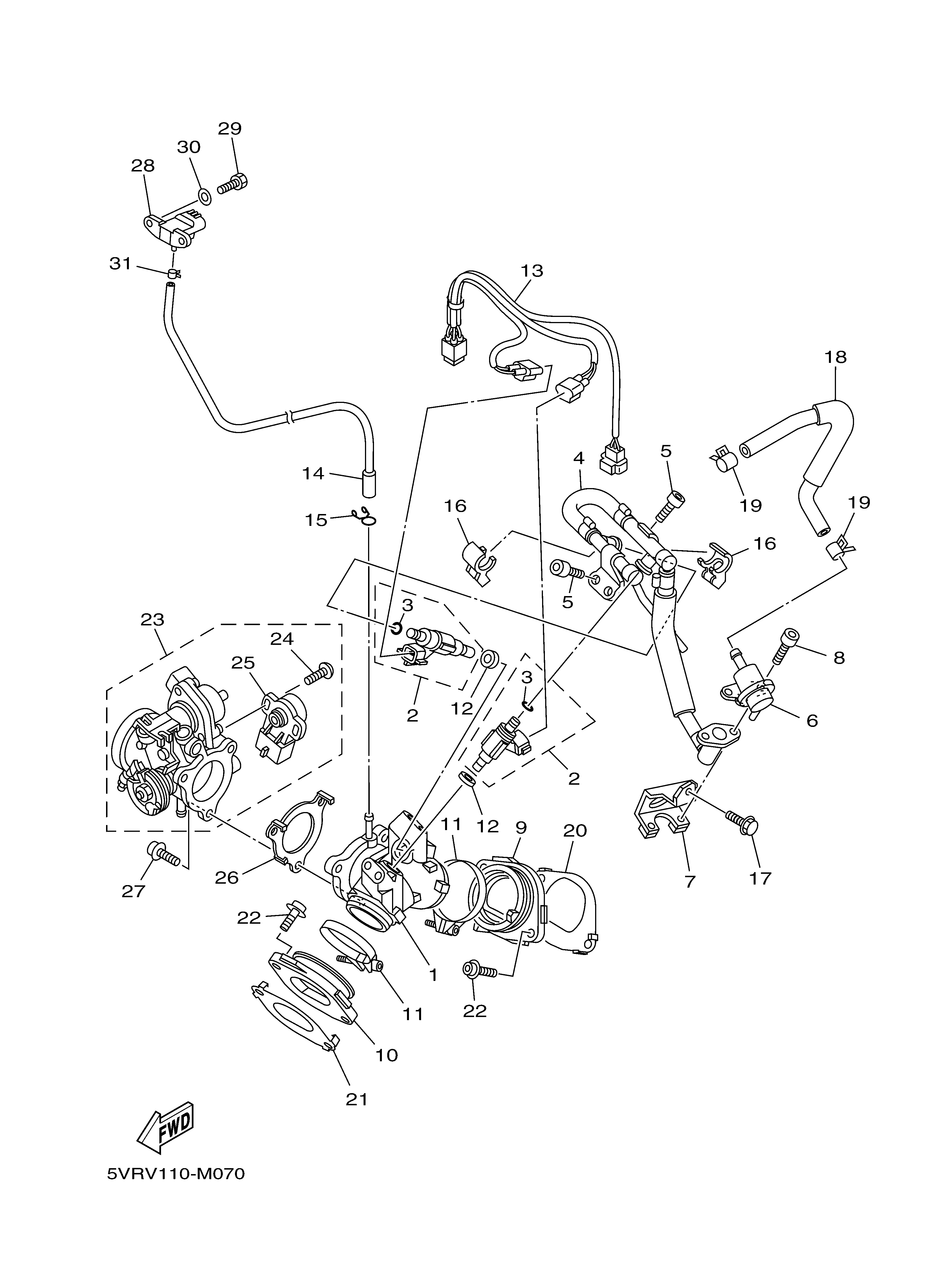 INTAKE Exploded diagrams