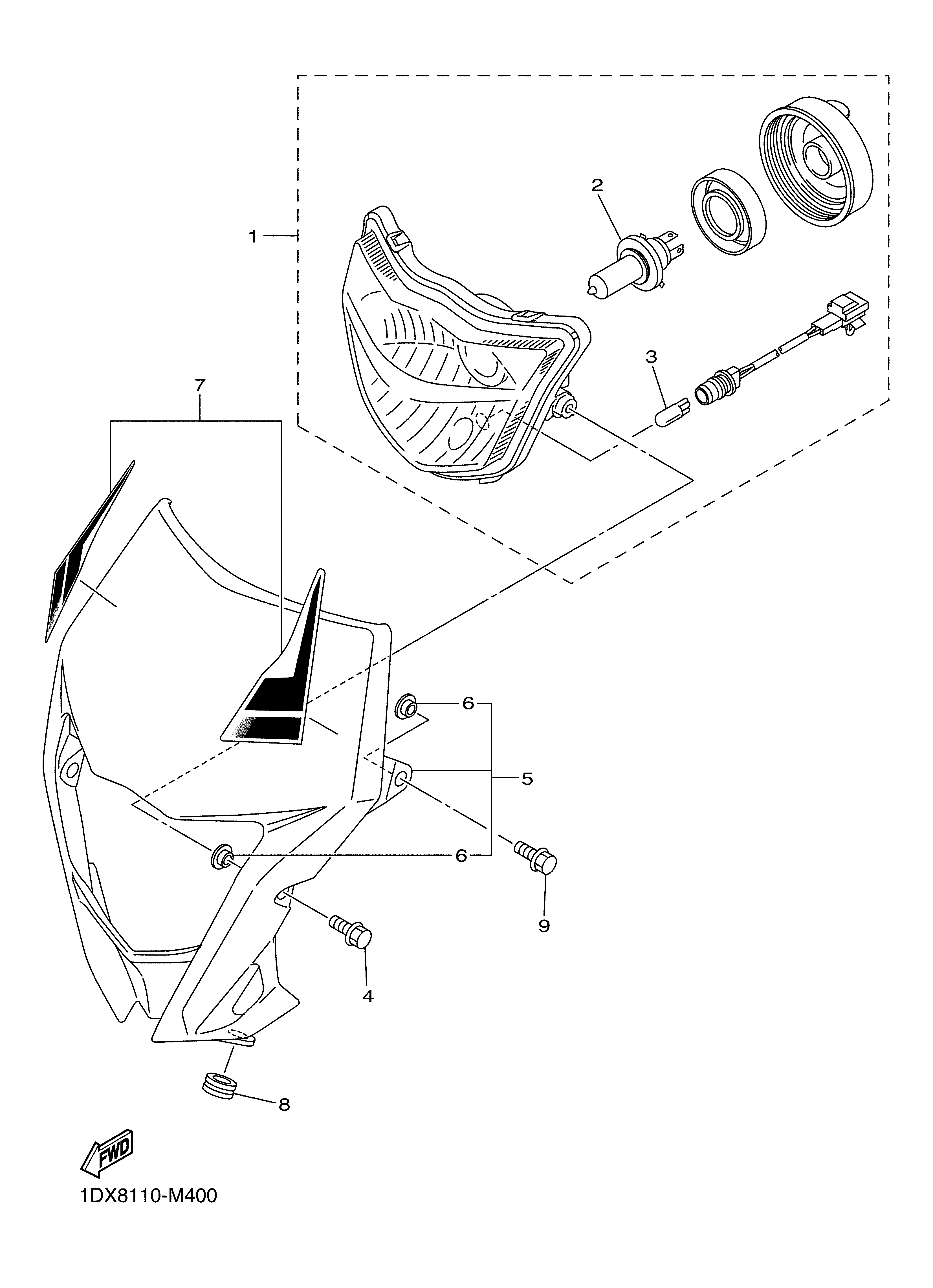 HEADLIGHT Despieces