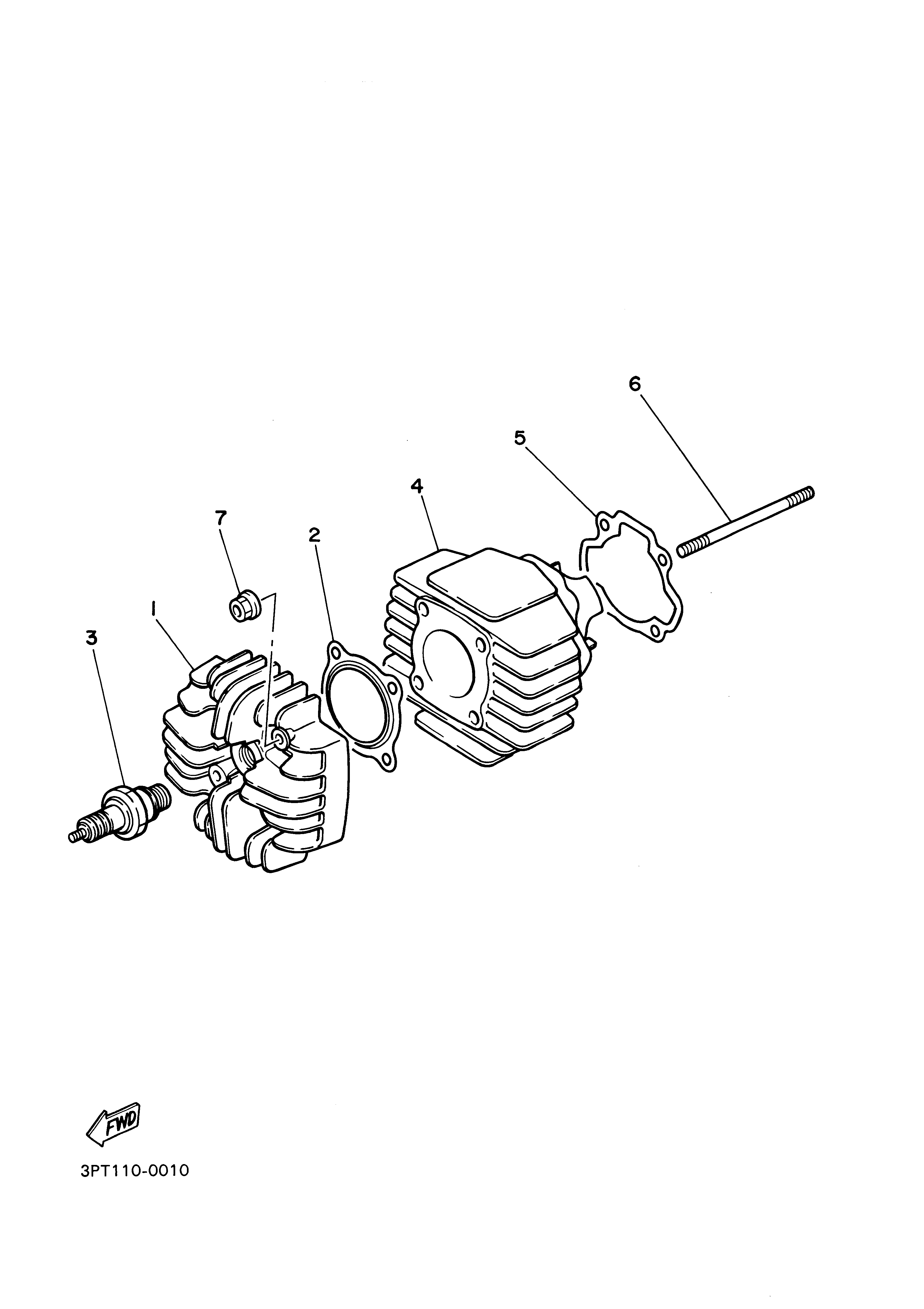 CYLINDER ภาพแยกชิ้นส่วน