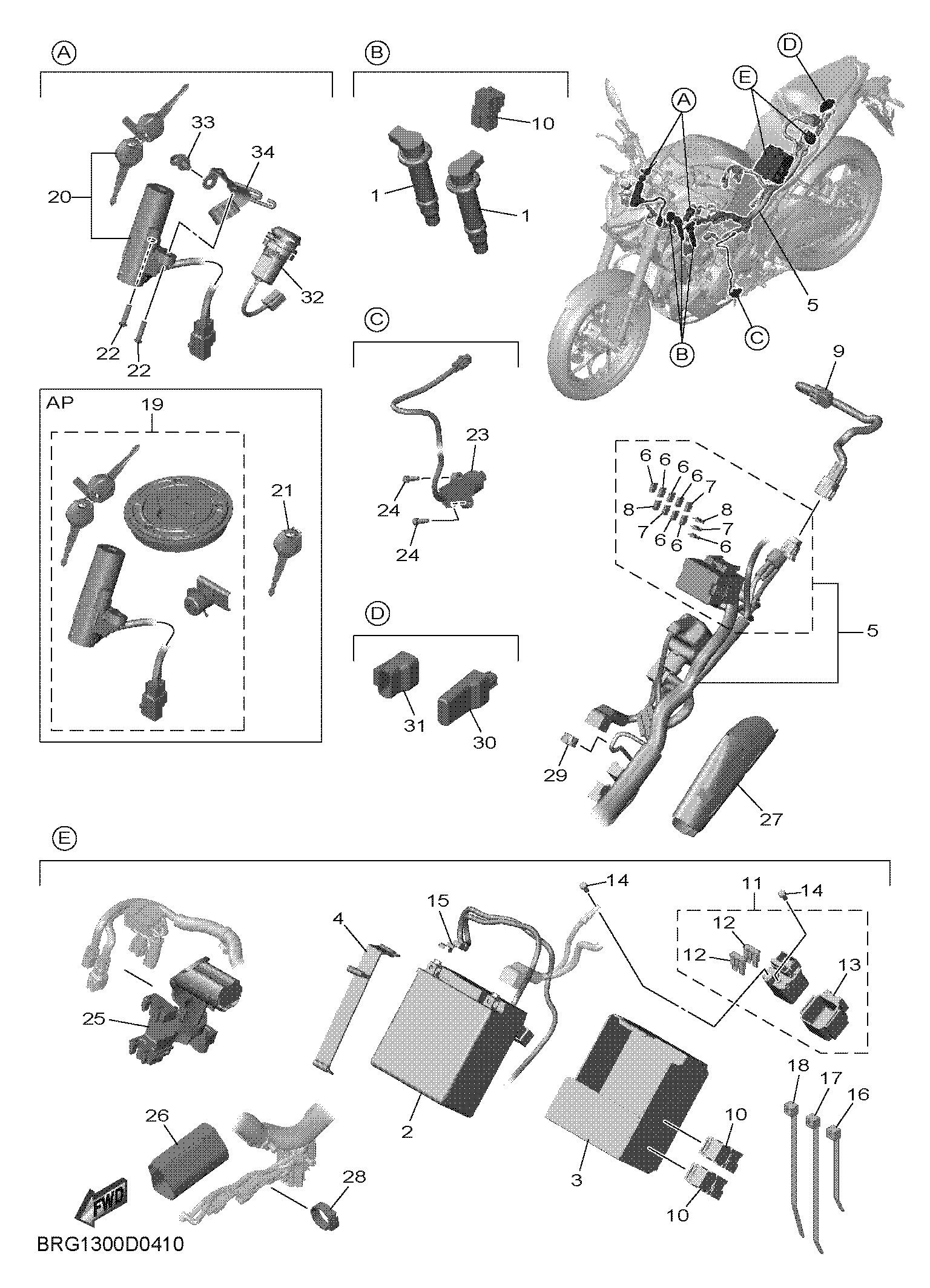 ELECTRICAL 1 Exploded diagrams