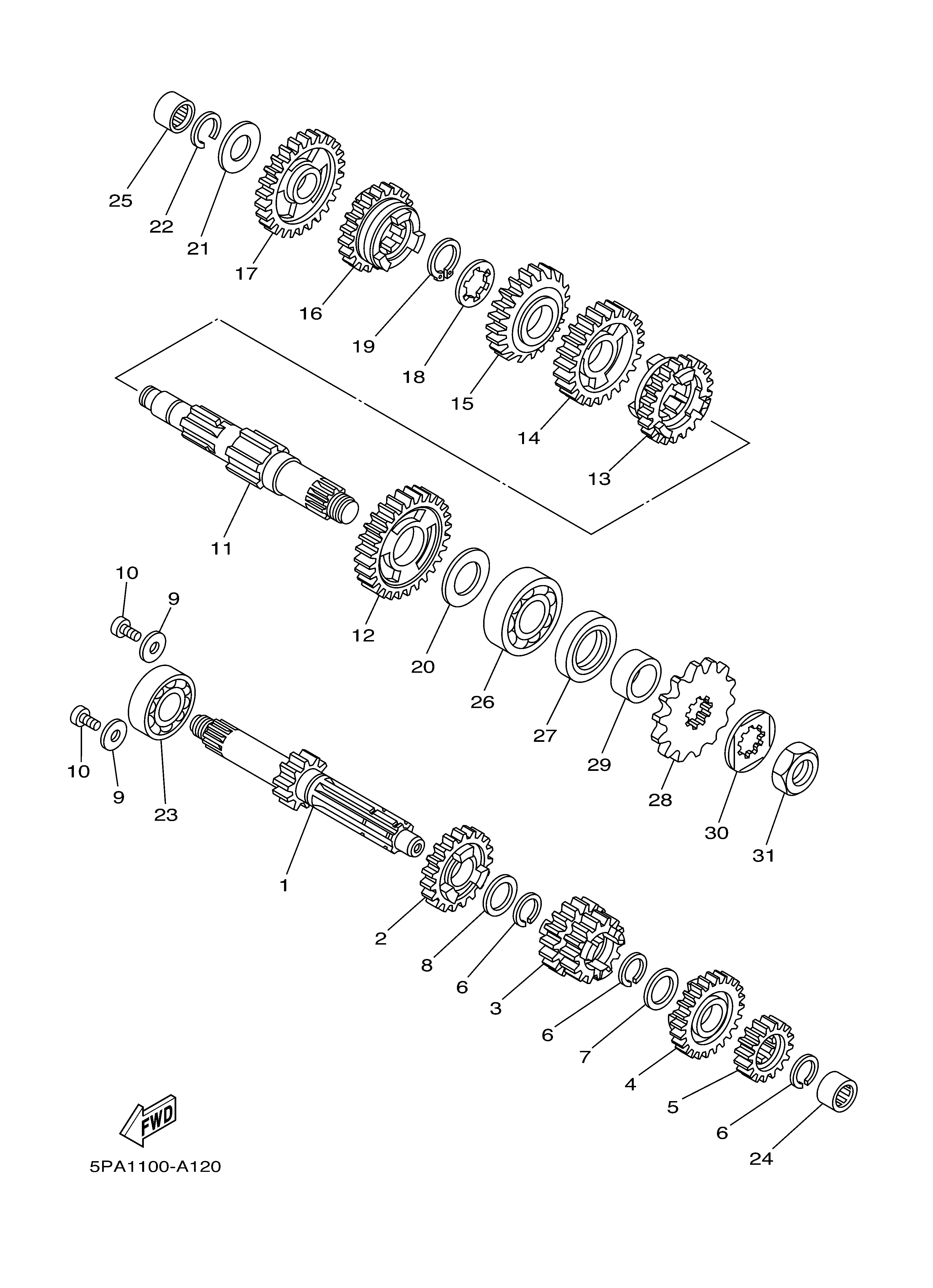 TRANSMISSION Sơ đồ tách chi tiết