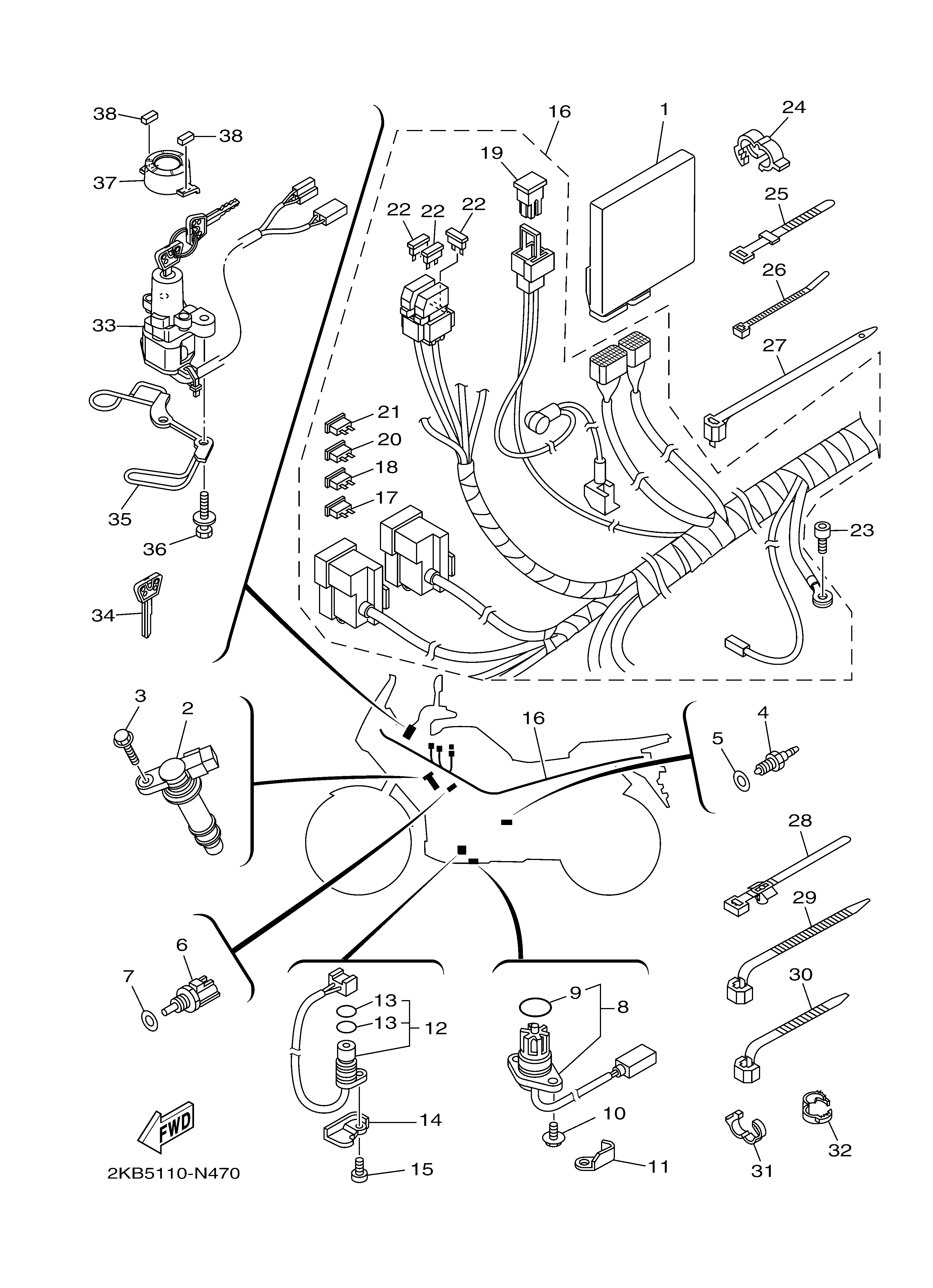 ELECTRICAL 1 Sơ đồ tách chi tiết