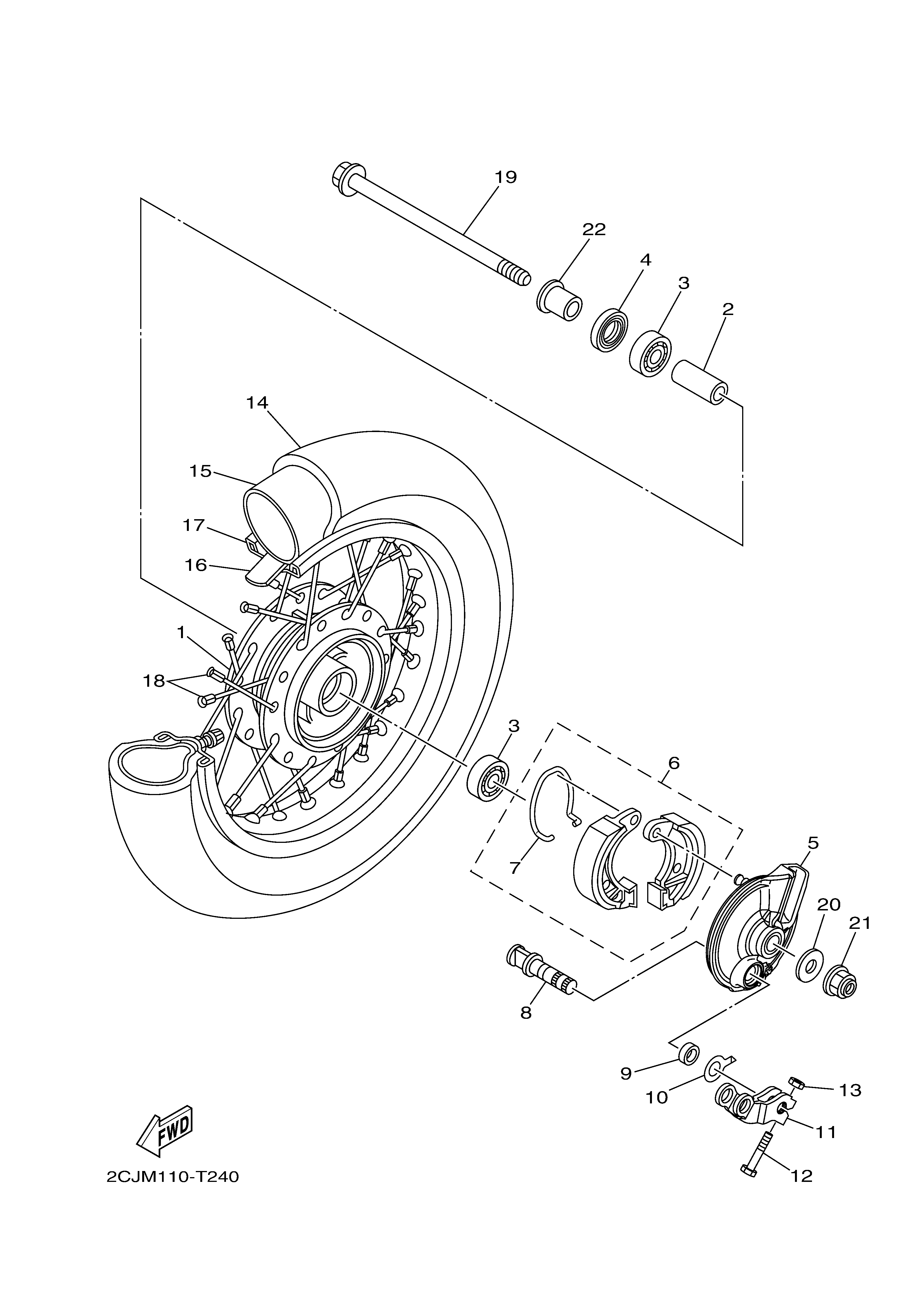 FRONT WHEEL 爆炸图