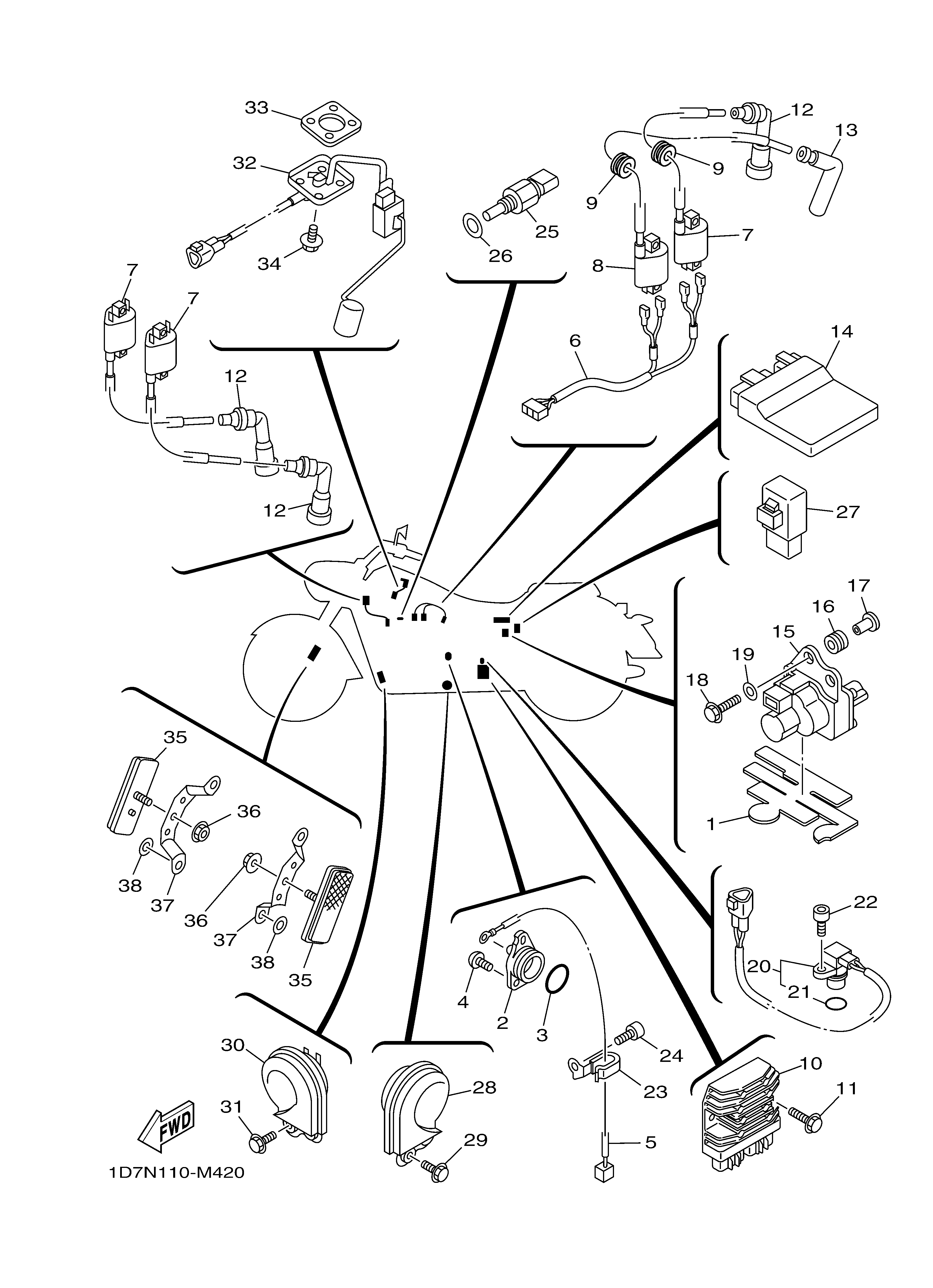 ELECTRICAL 1 Diagram terurai