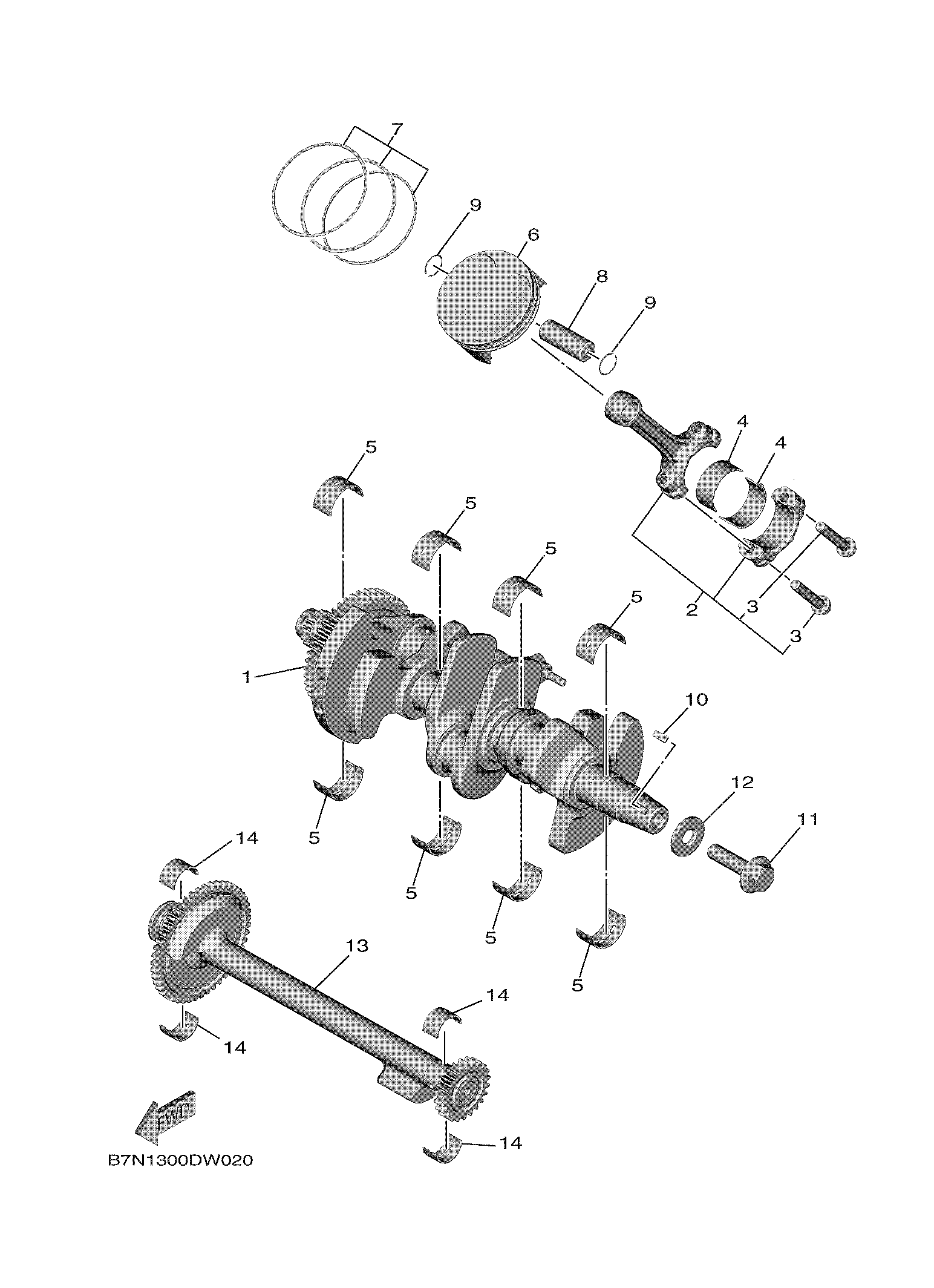 CRANKSHAFT & PISTON Despieces