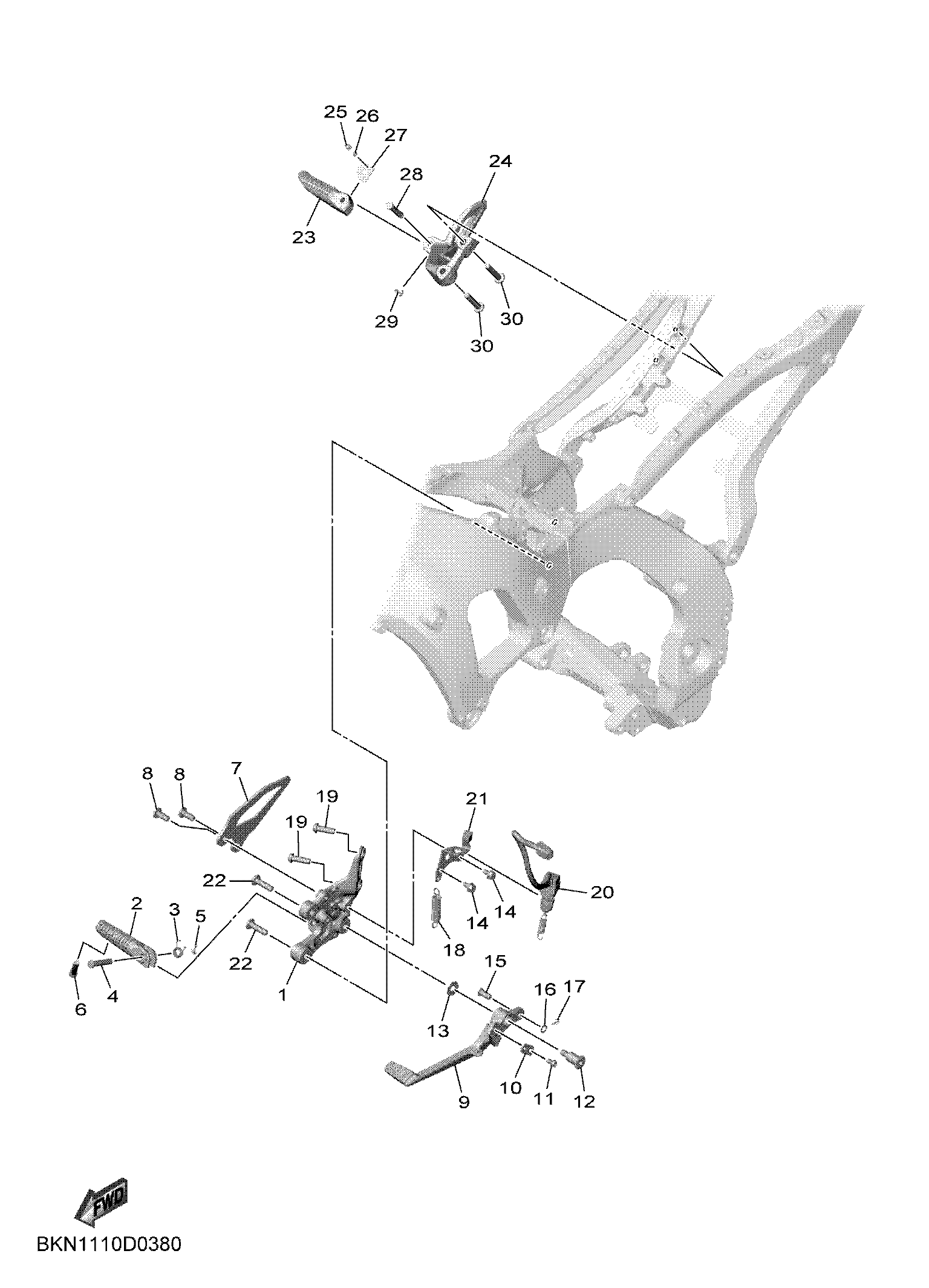 STAND & FOOTREST 2 Exploded diagrams