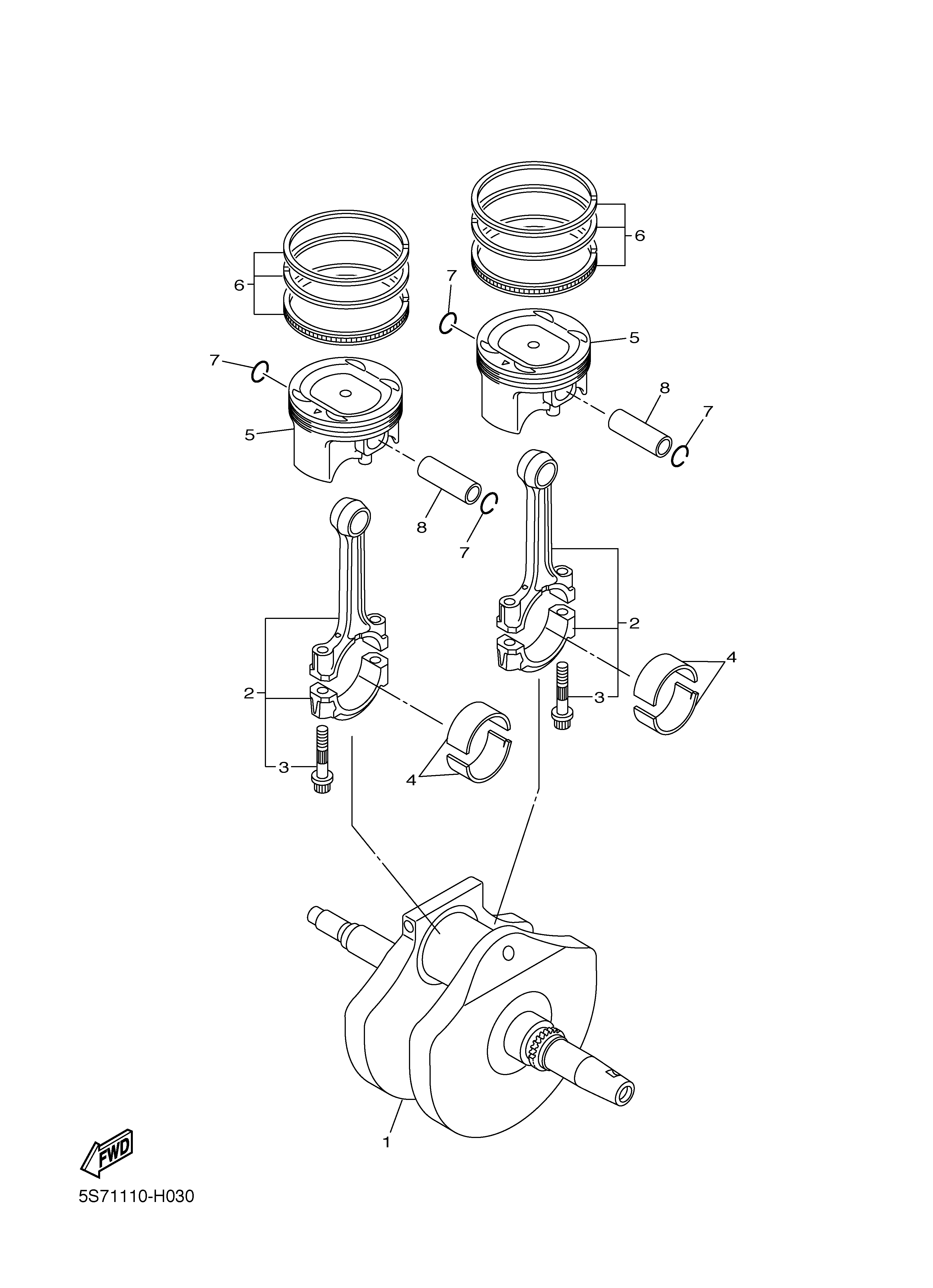 CRANKSHAFT PISTON Despieces
