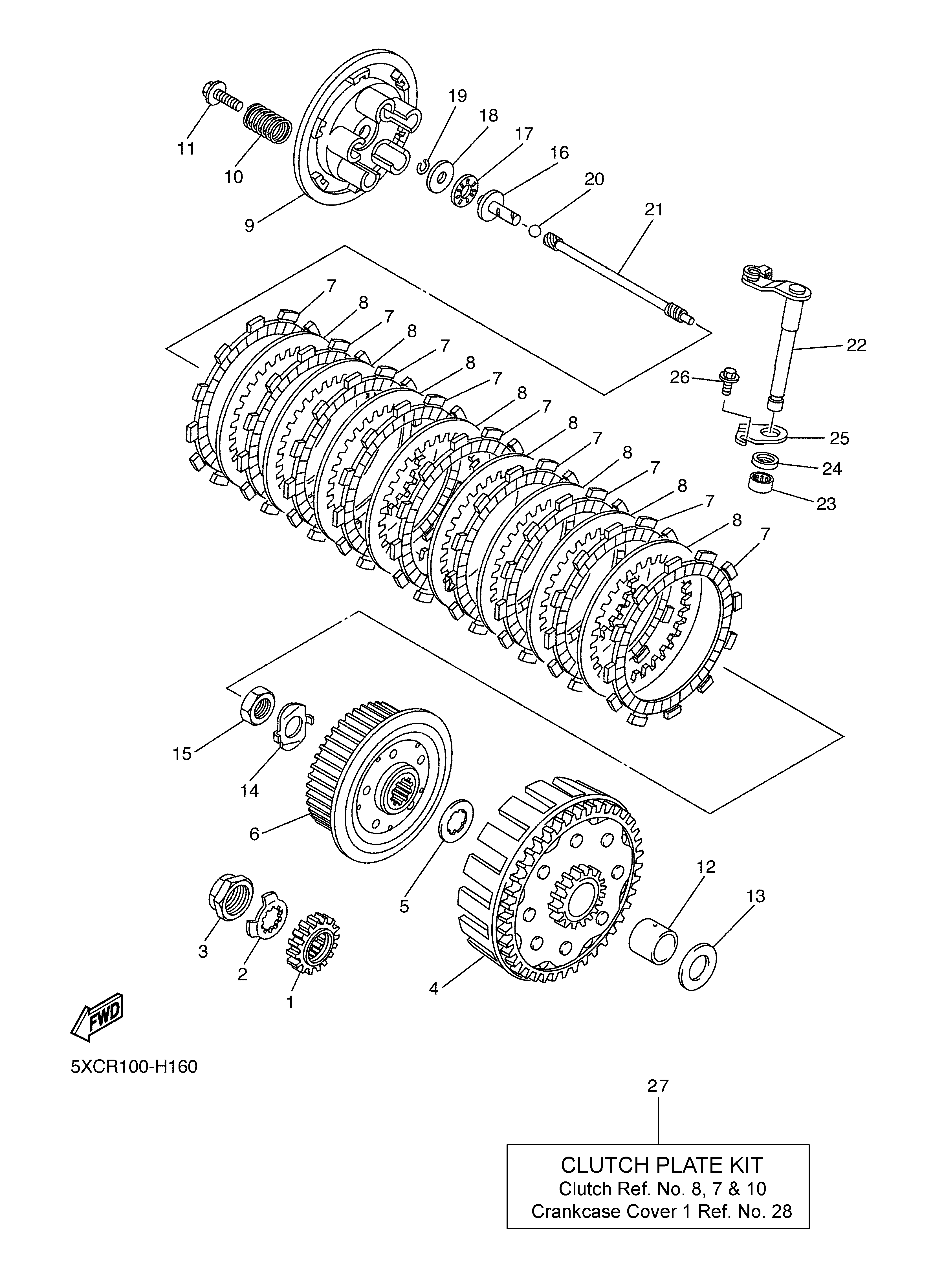 CLUTCH Diagram terurai