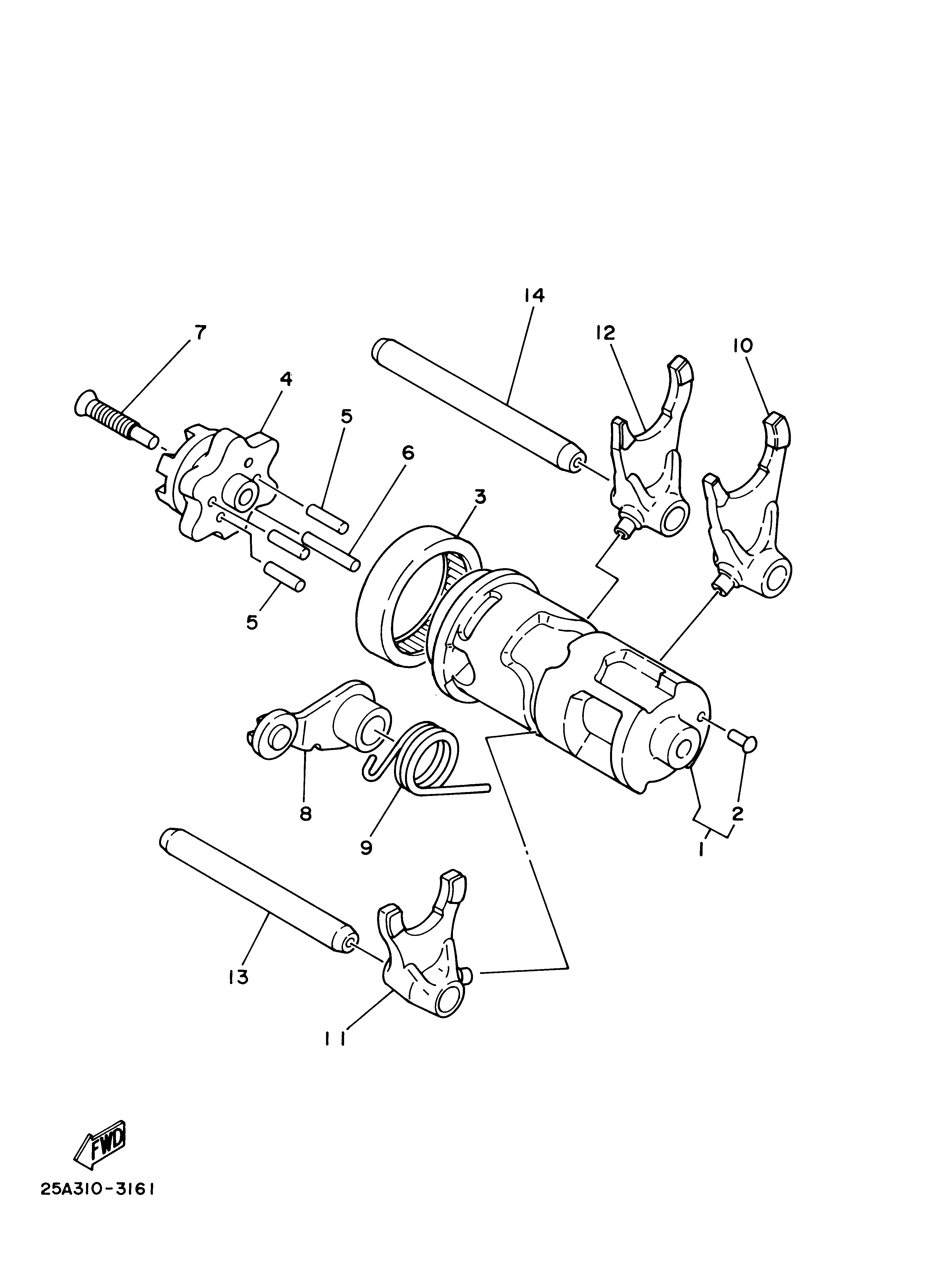 SHIFT CAM & FORK Despieces