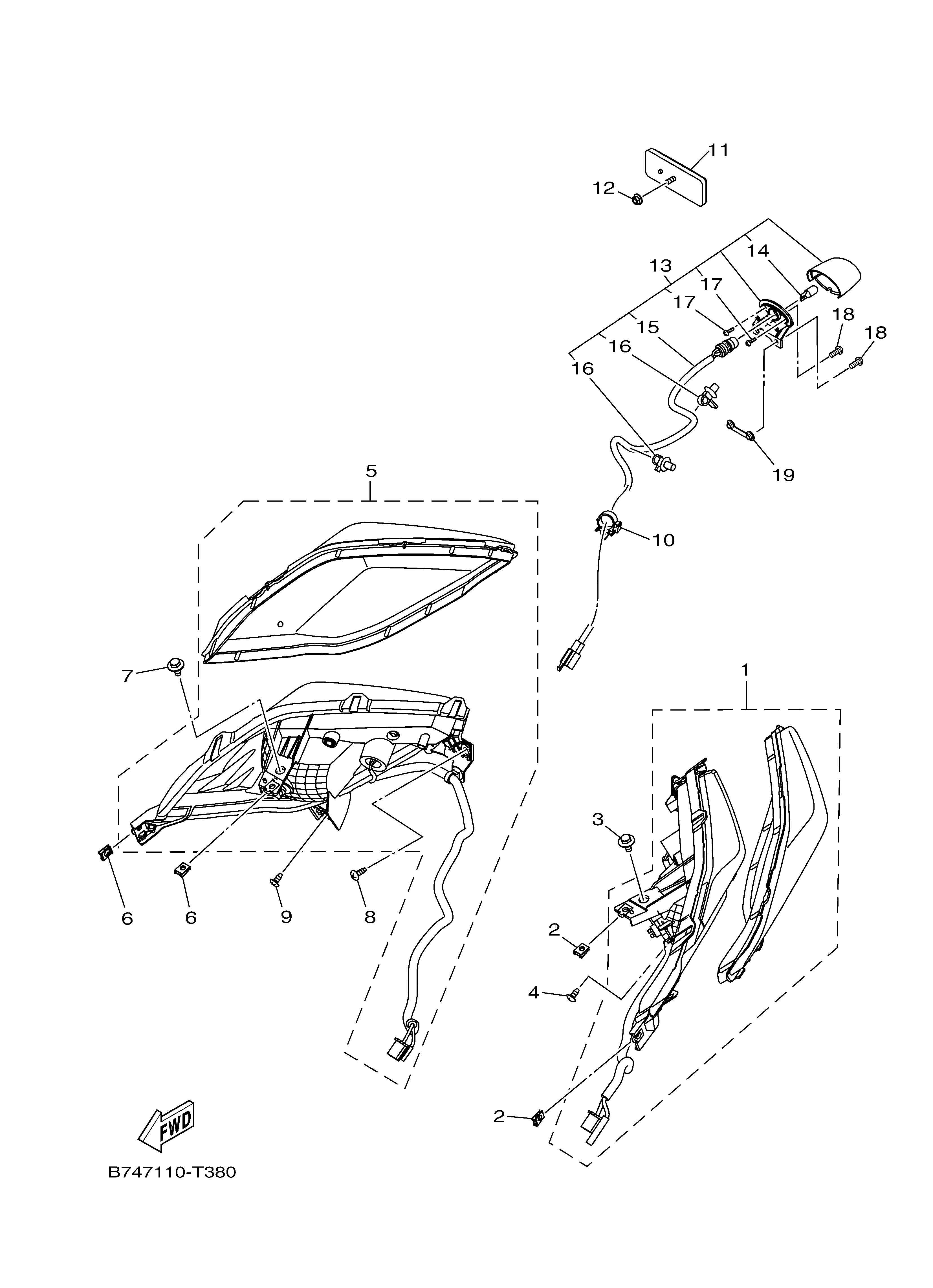 TAILLIGHT Diagram terurai