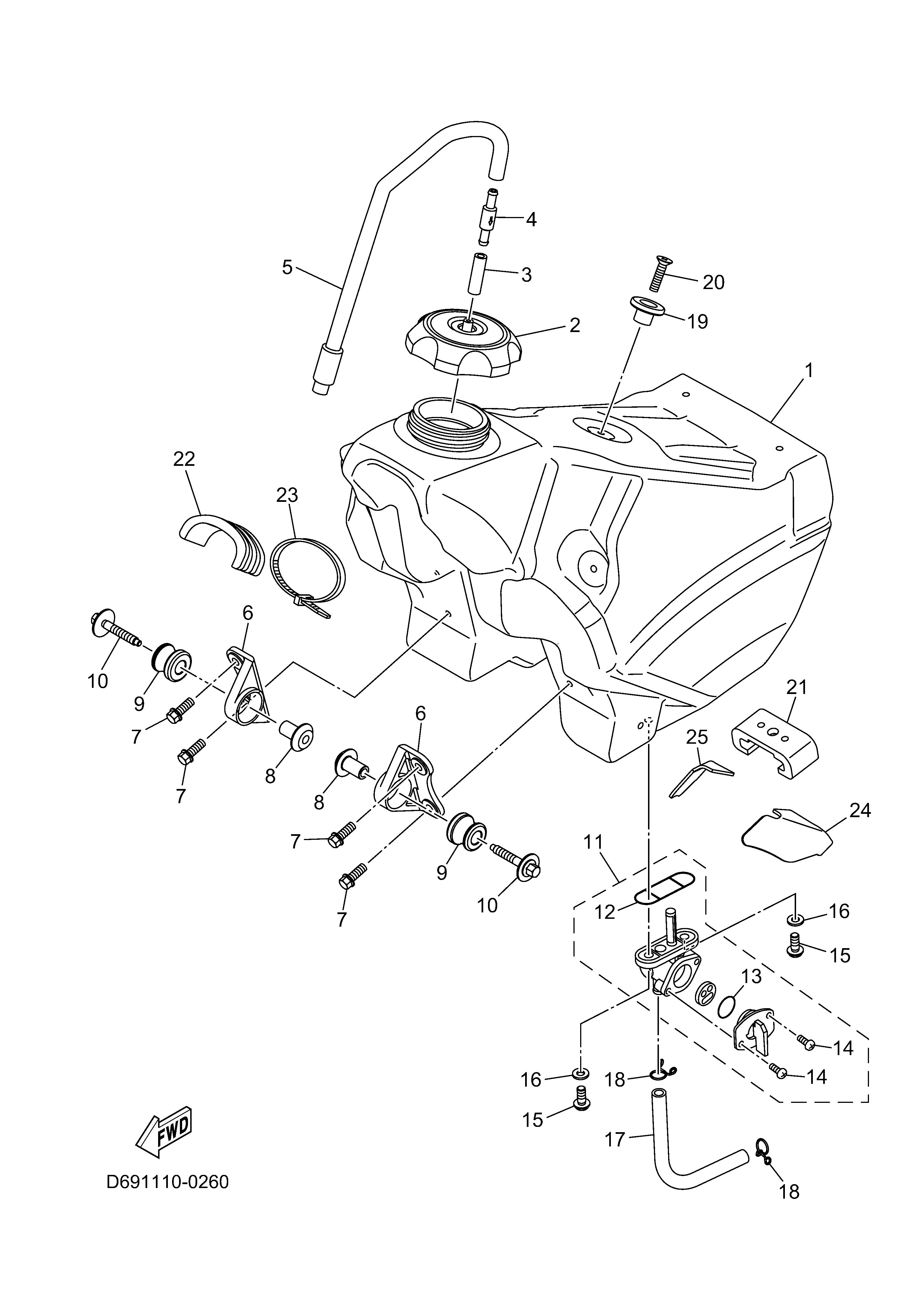 FUEL TANK Despieces