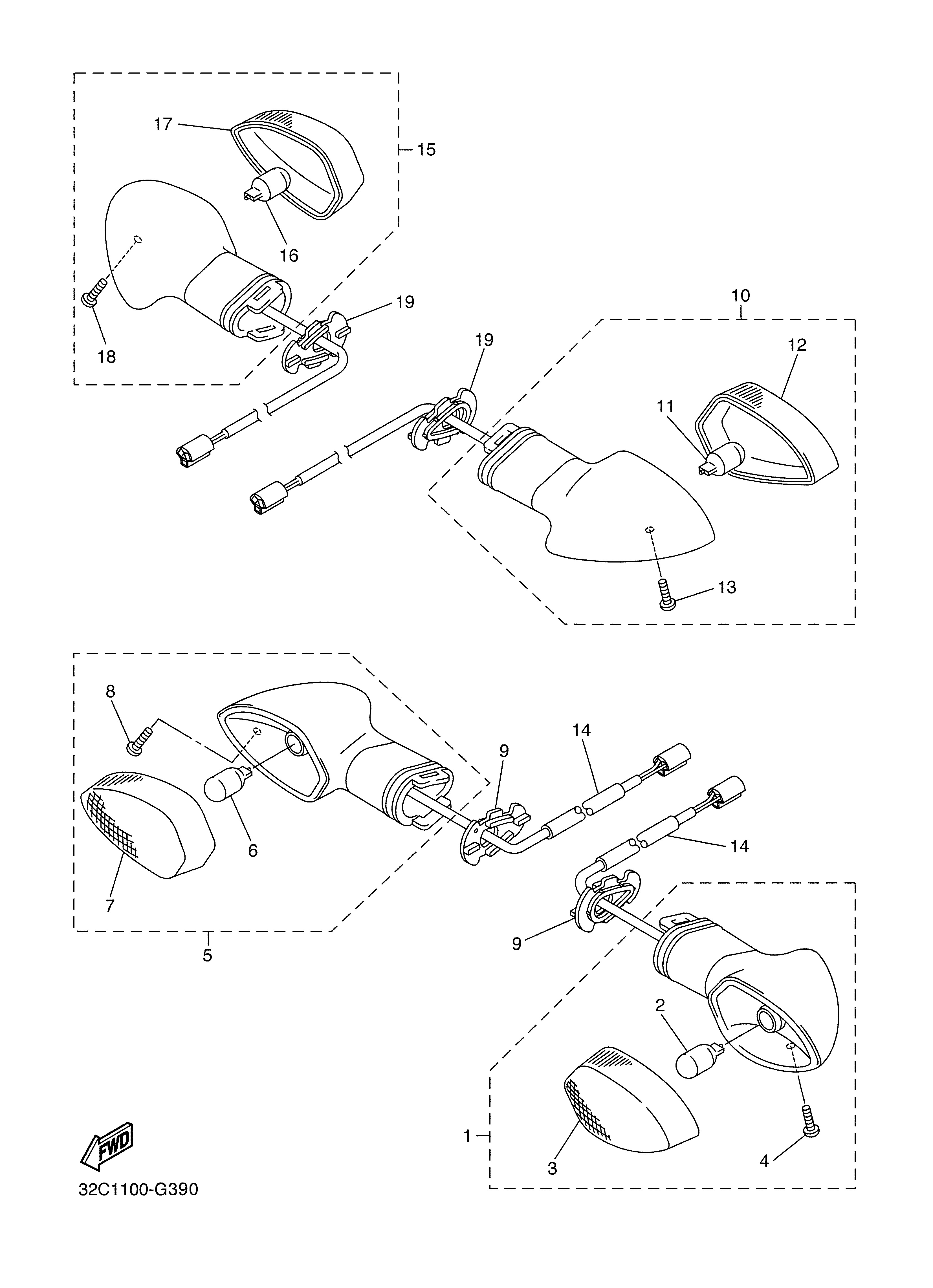 FLASHER LIGHT Diagram terurai