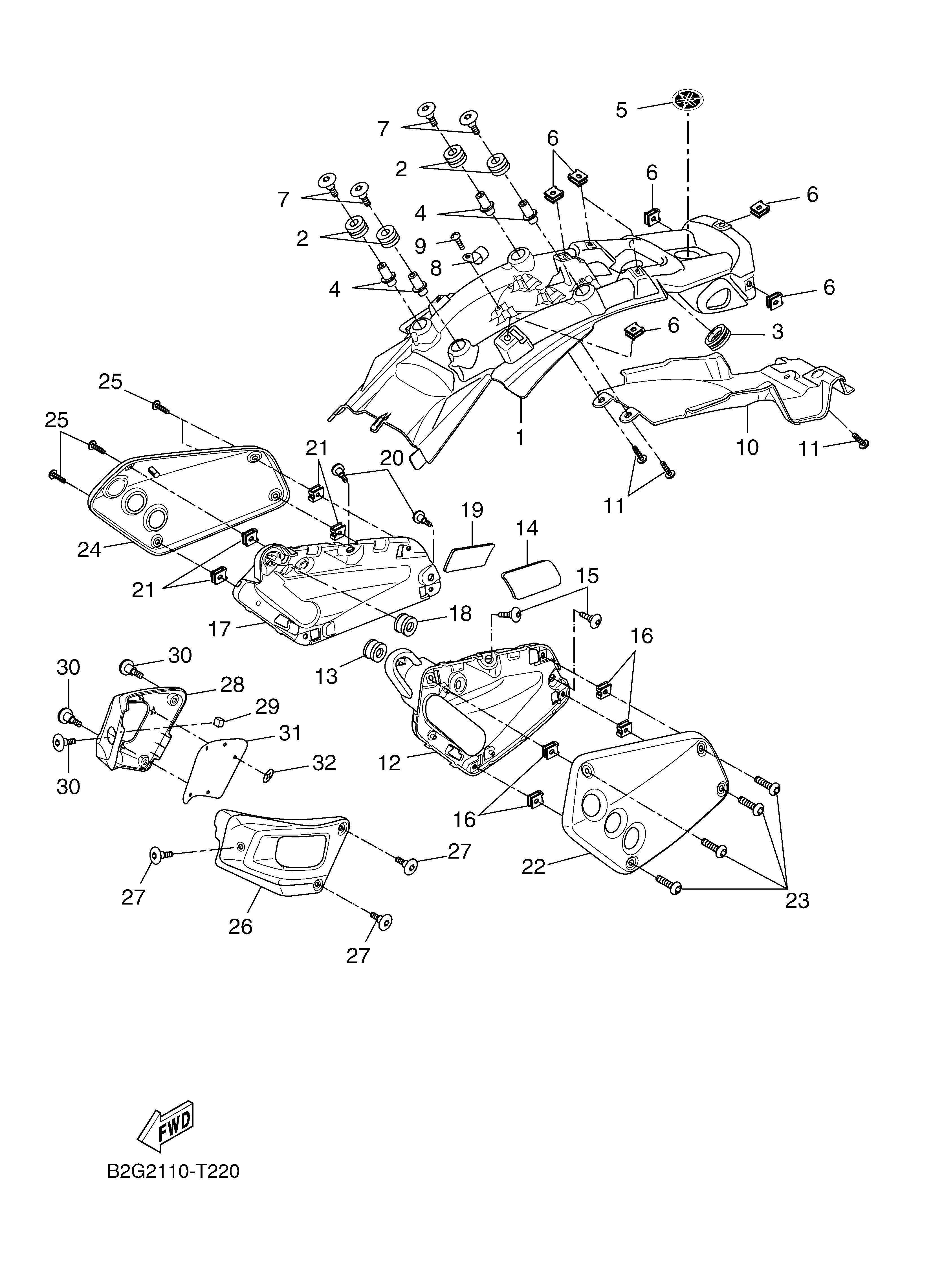 SIDE COVER Exploded diagrams