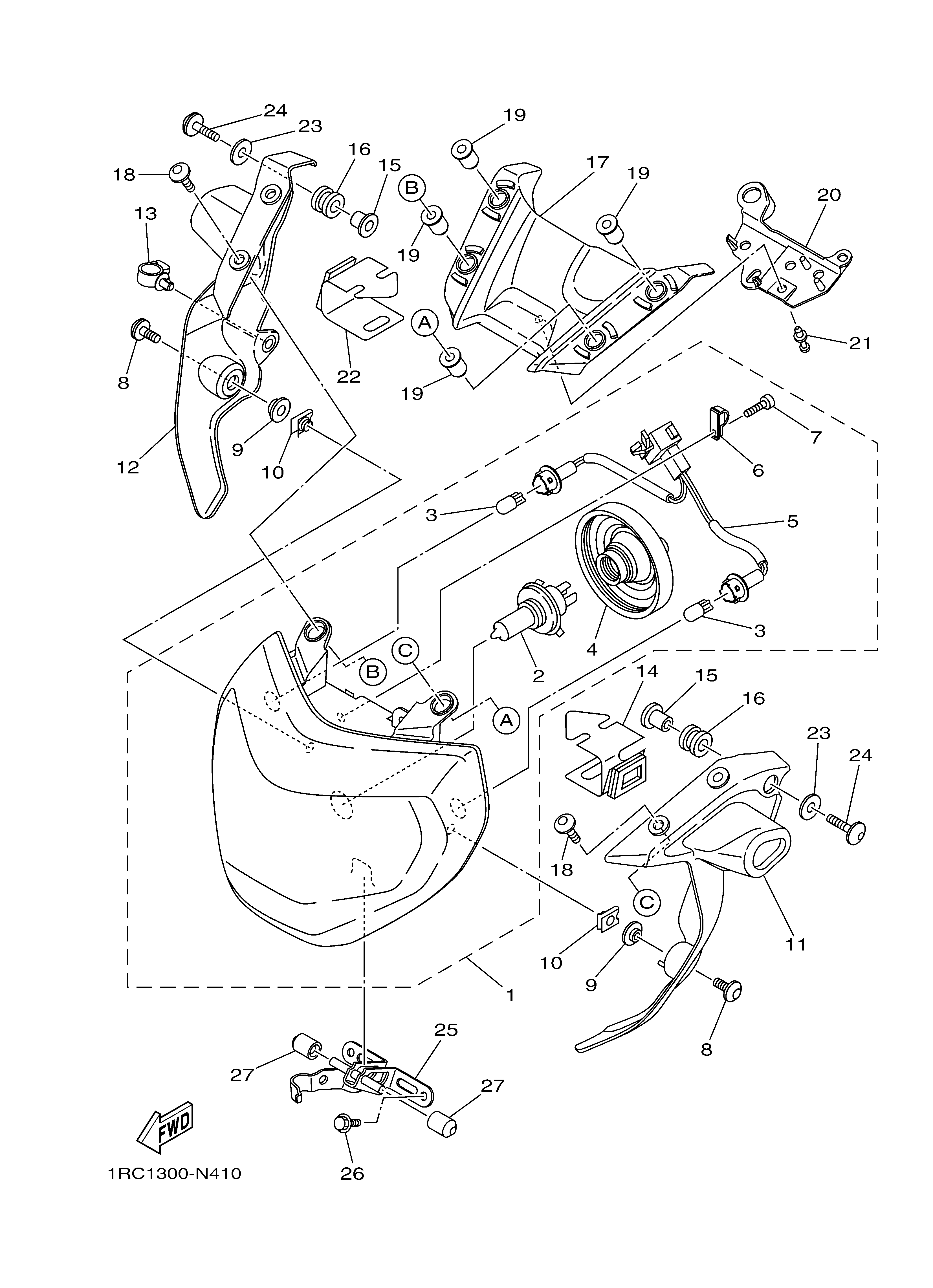 HEADLIGHT Despieces