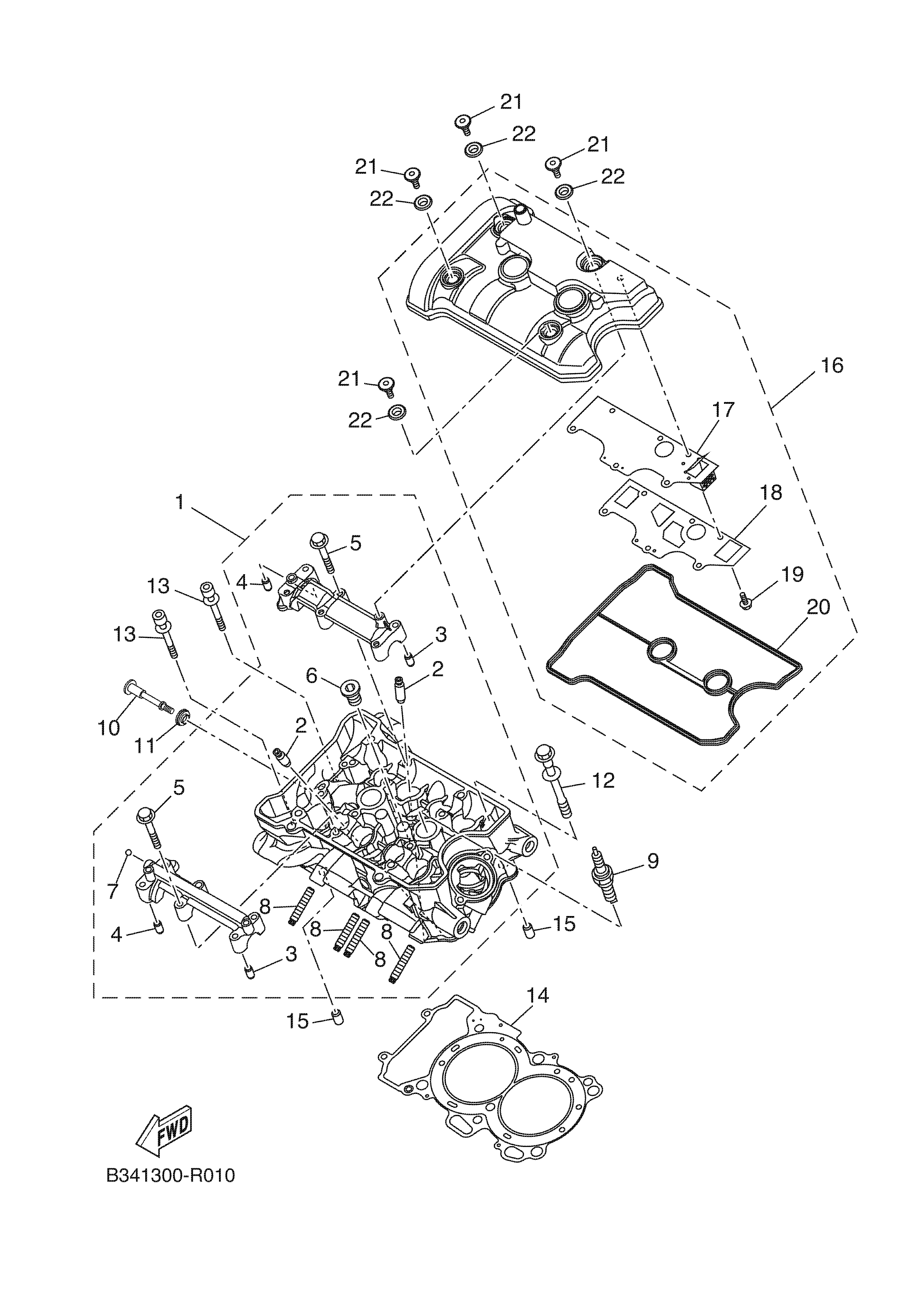 CYLINDER HEAD 爆炸图