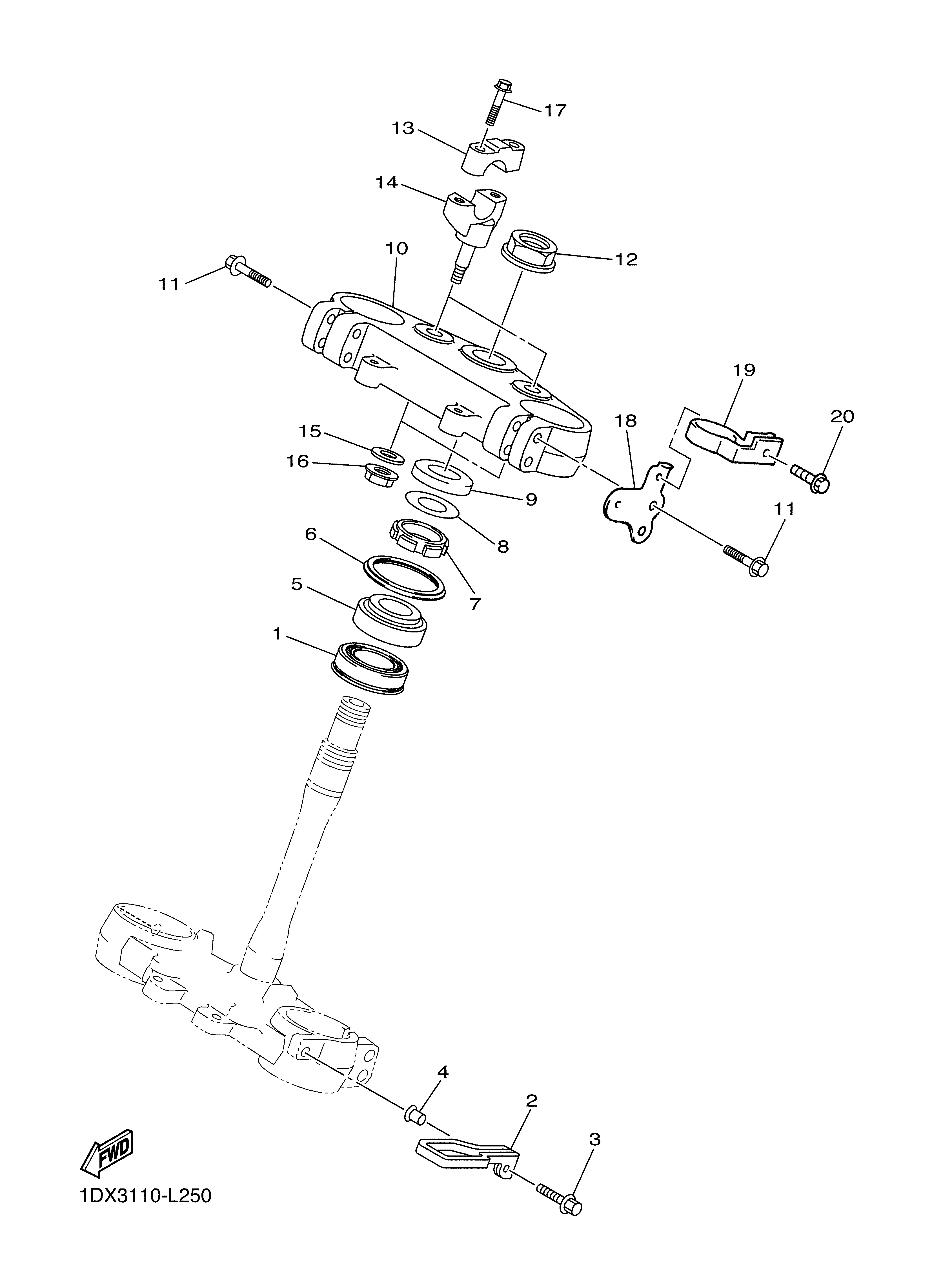 STEERING ภาพแยกชิ้นส่วน
