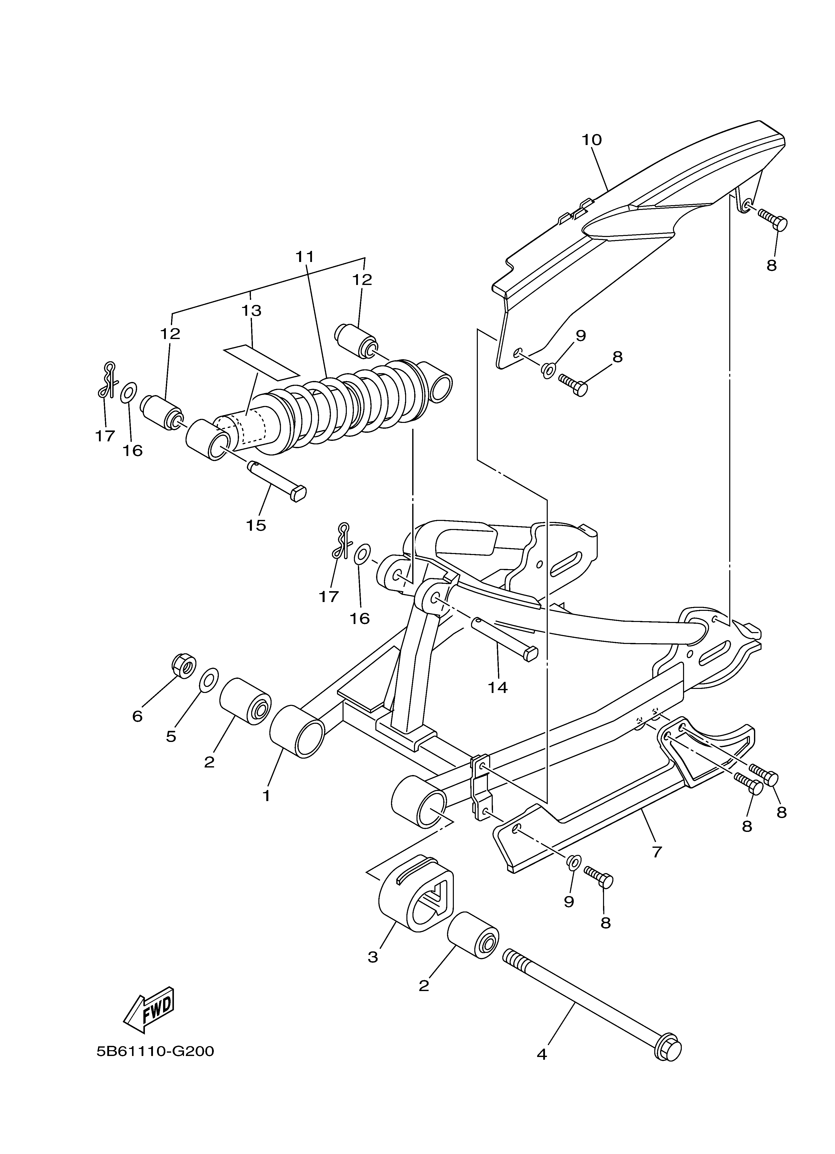 REAR ARM & SUSPENSION Despieces