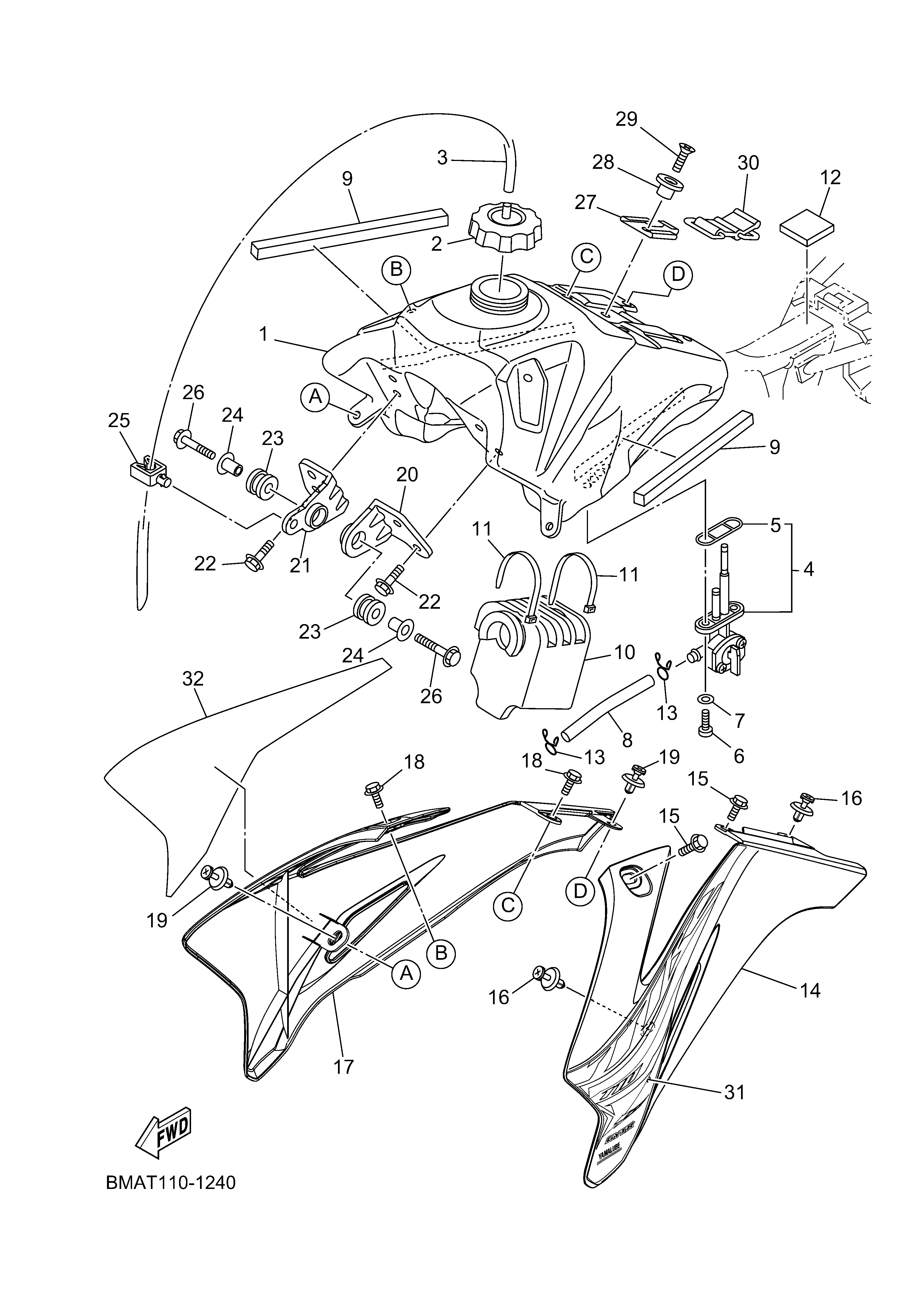 FUEL TANK Despieces