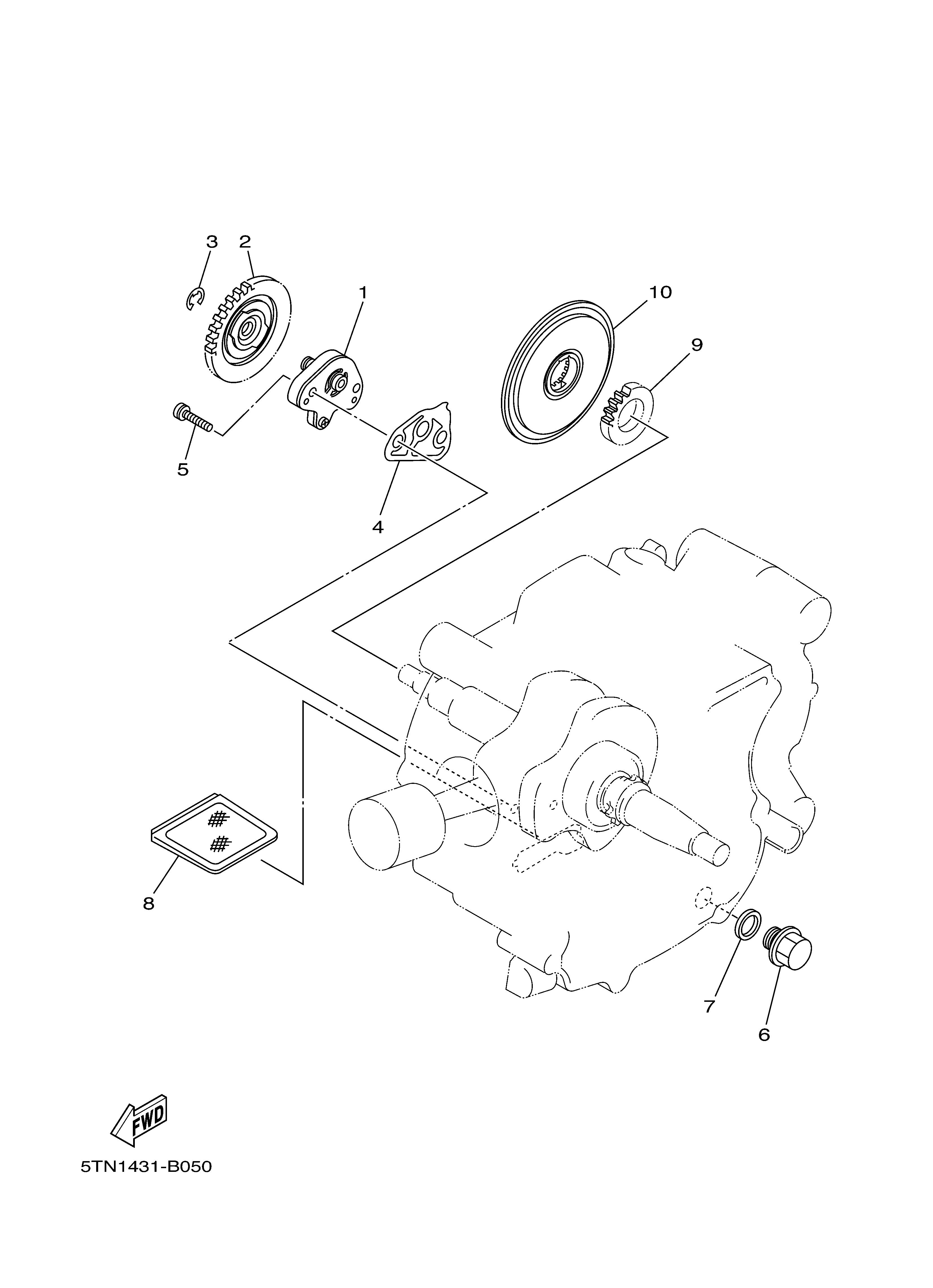 OIL PUMP Diagram terurai