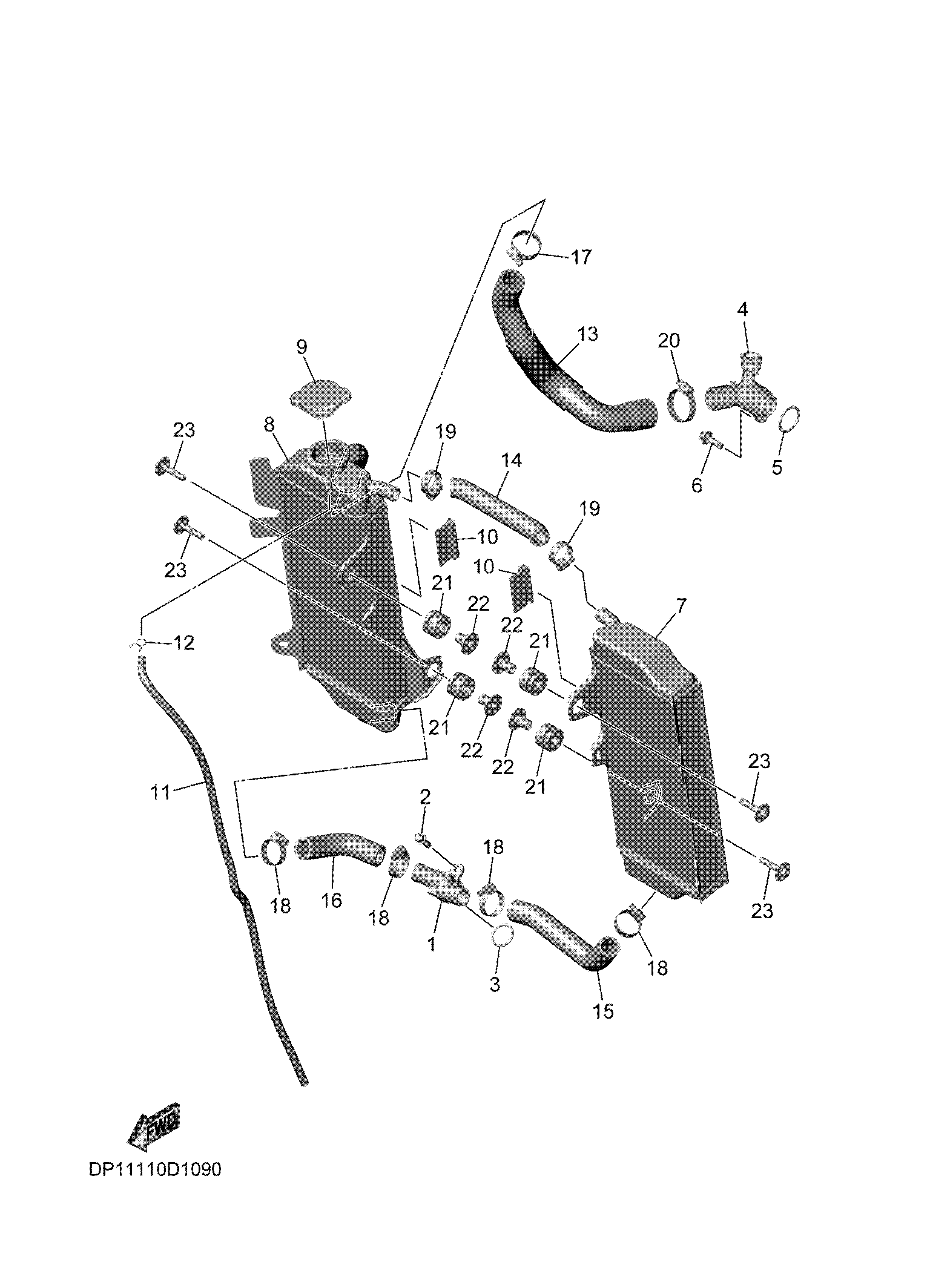 RADIATOR & HOSE Sơ đồ tách chi tiết