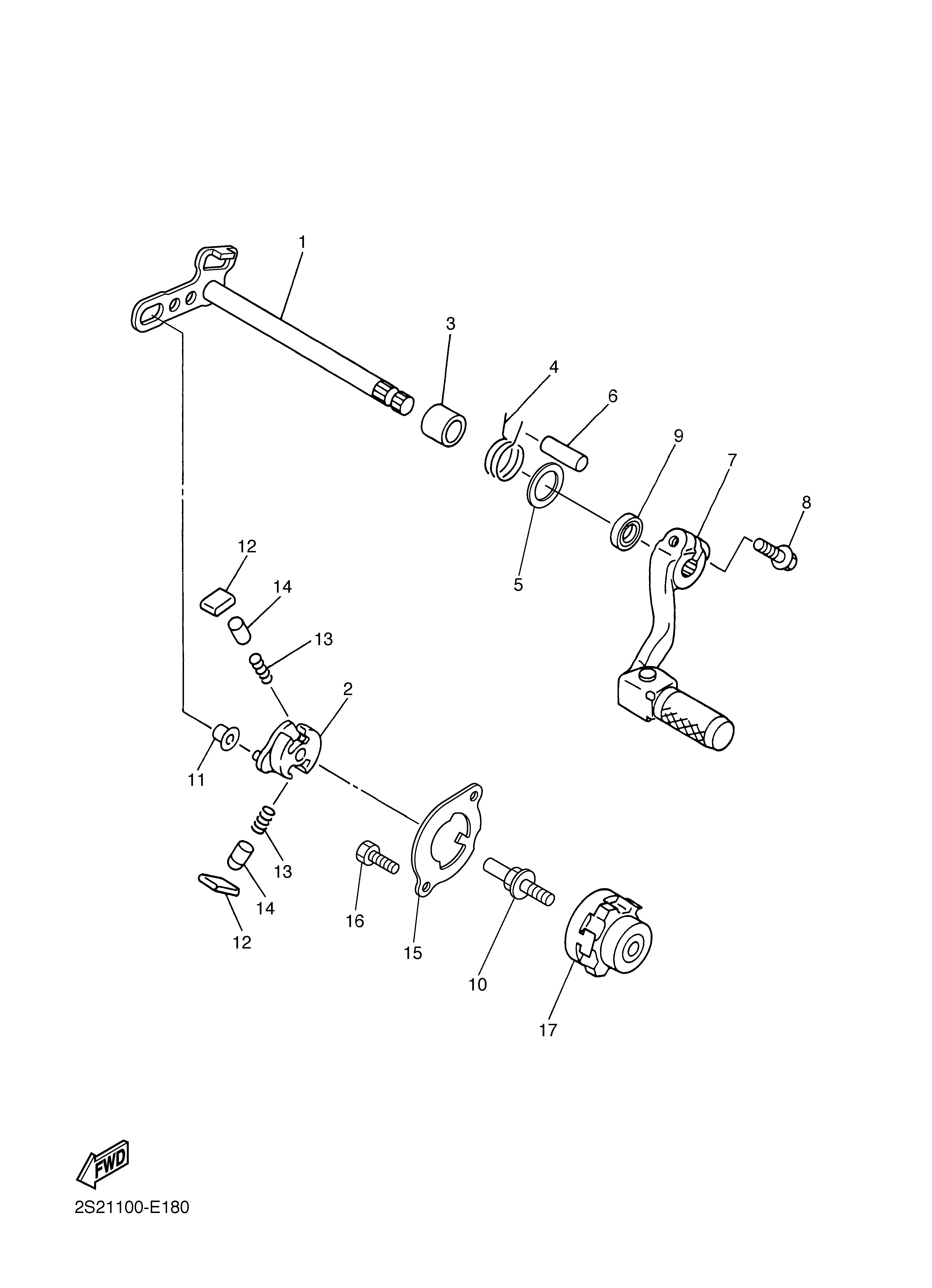SHIFT SHAFT Despieces