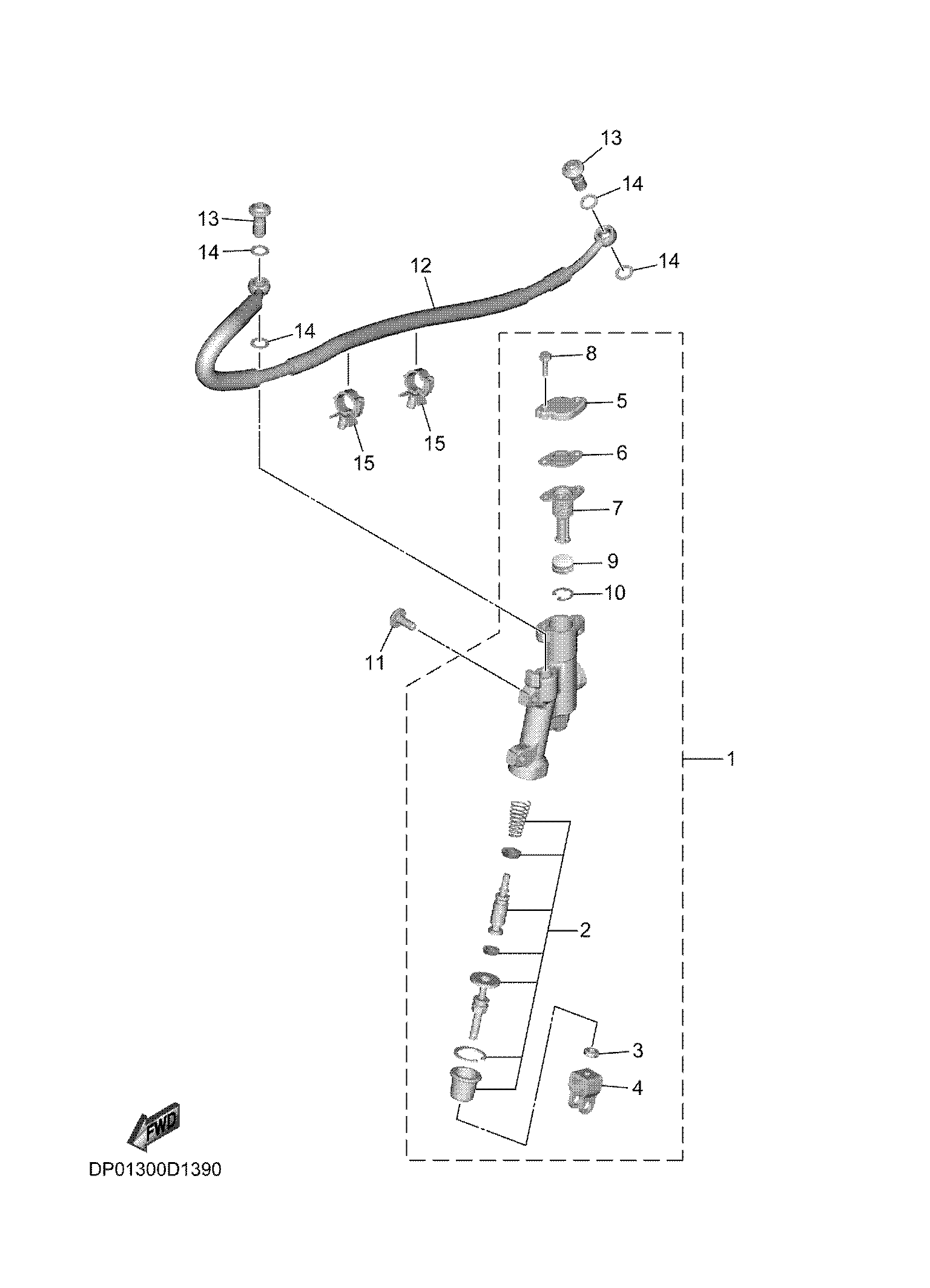 REAR MASTER CYLINDER Exploded diagrams