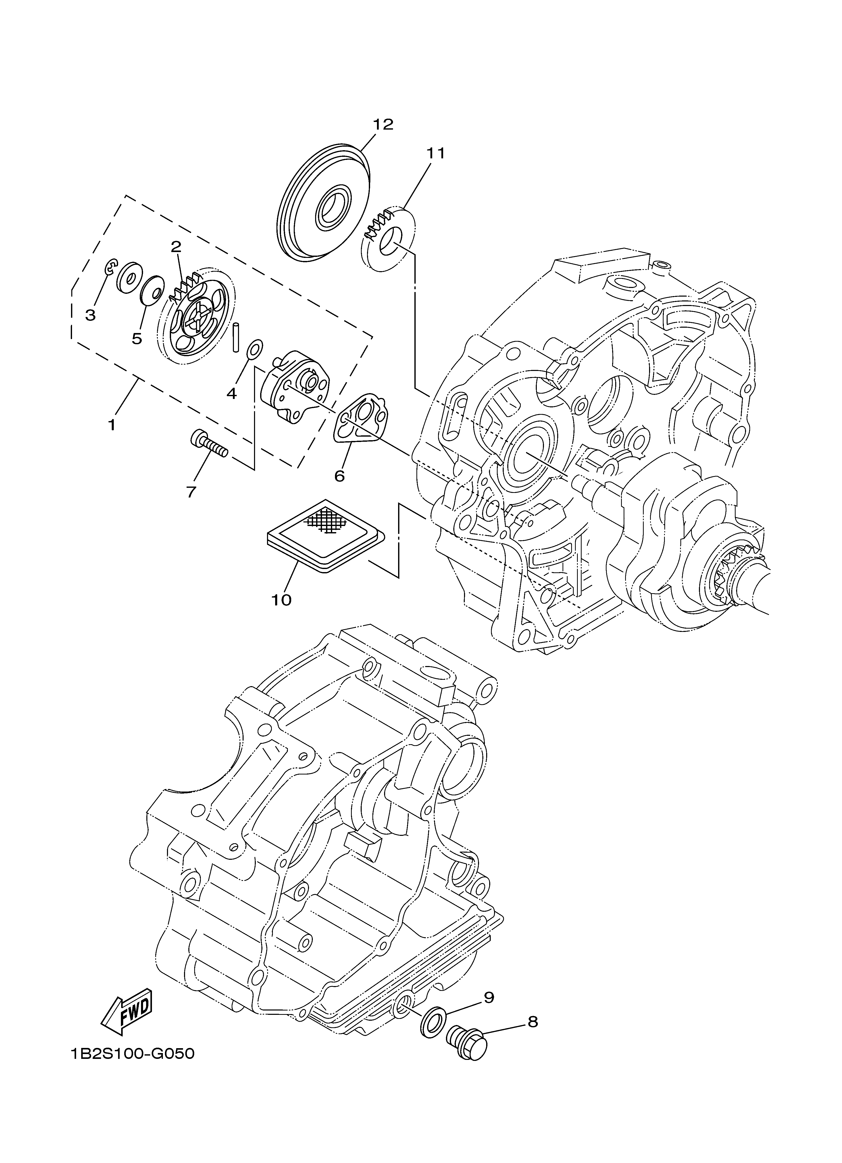 OIL PUMP Sơ đồ tách chi tiết