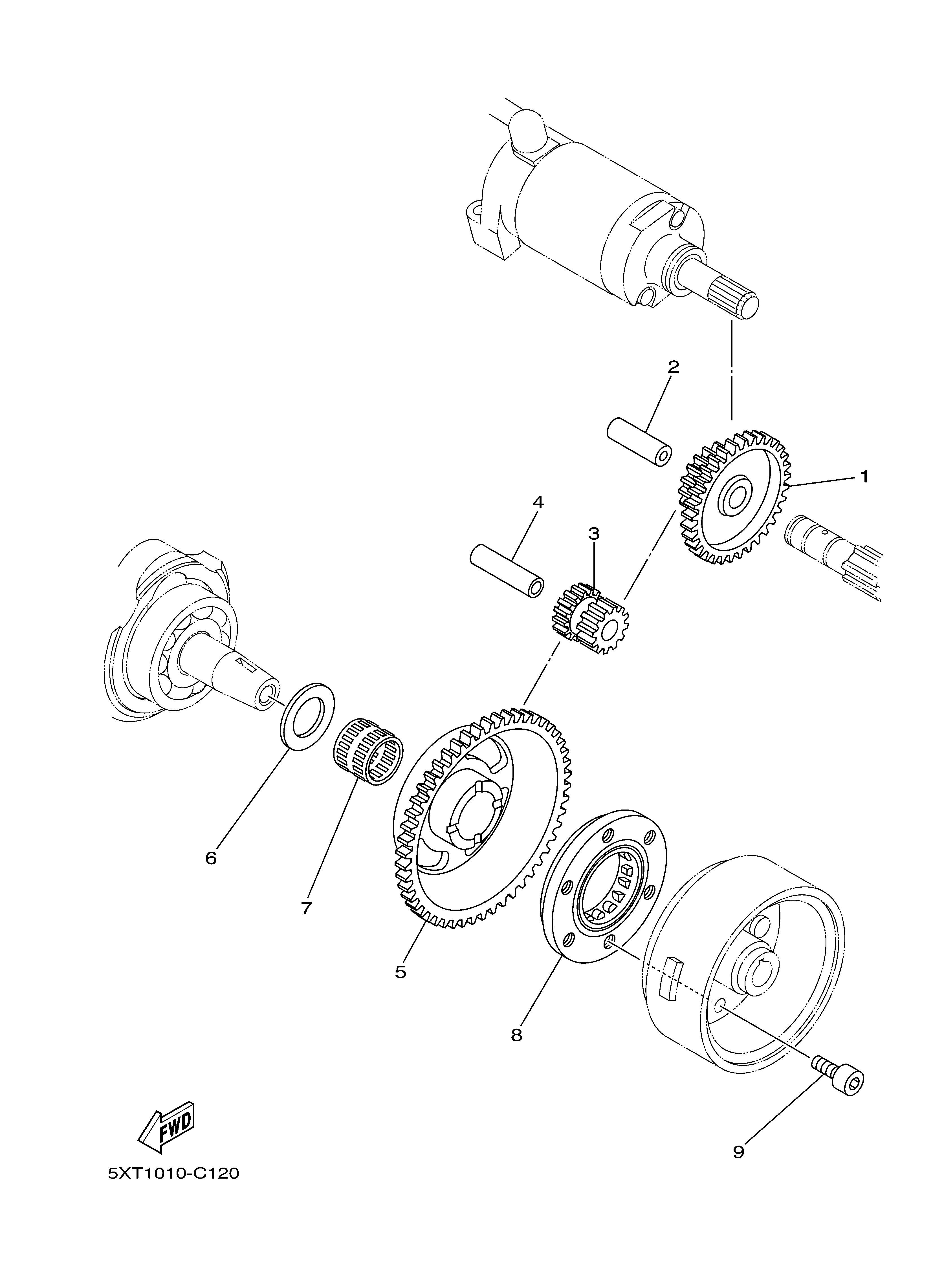STARTER CLUTCH Despieces