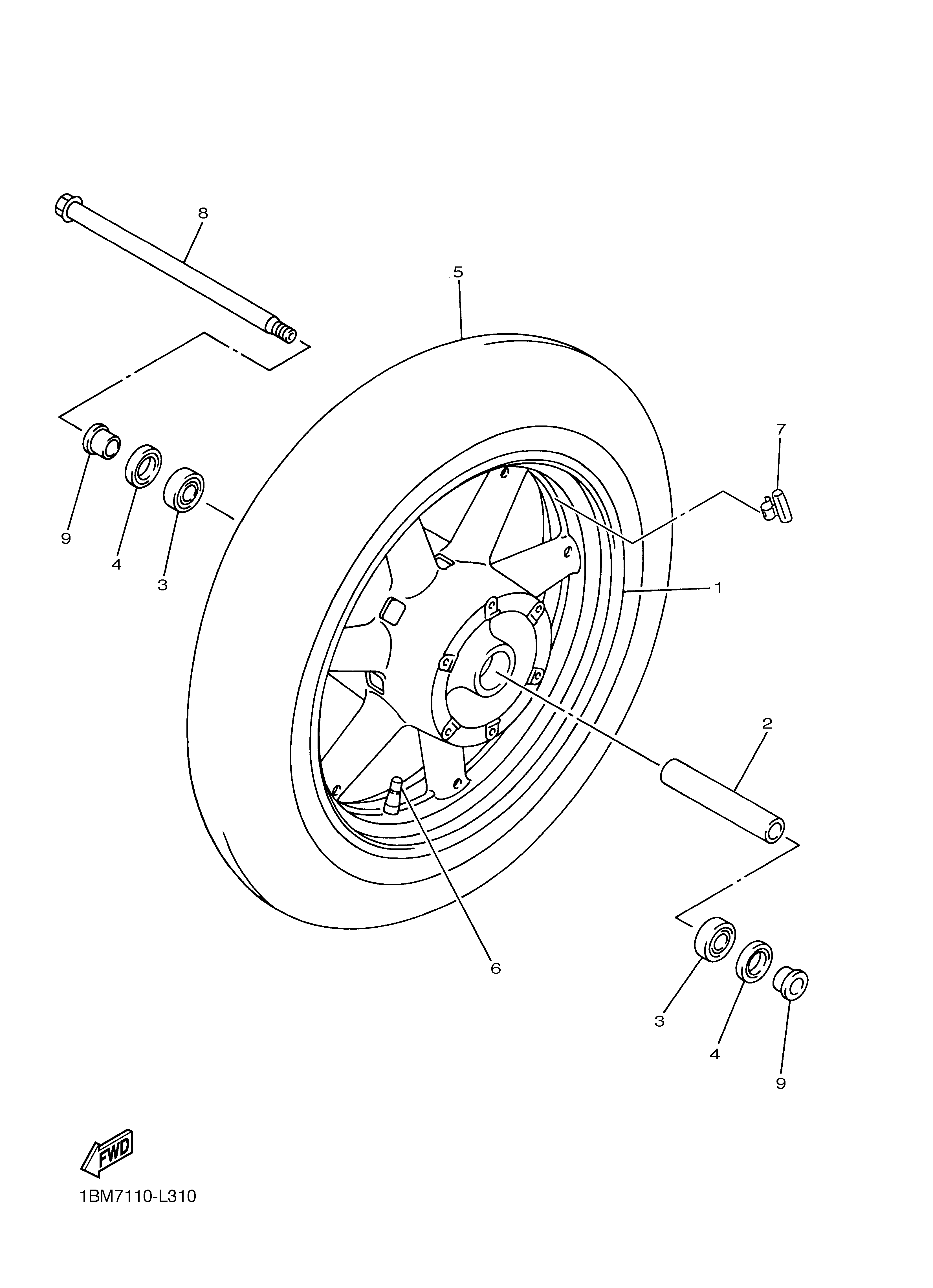FRONT WHEEL 爆炸图